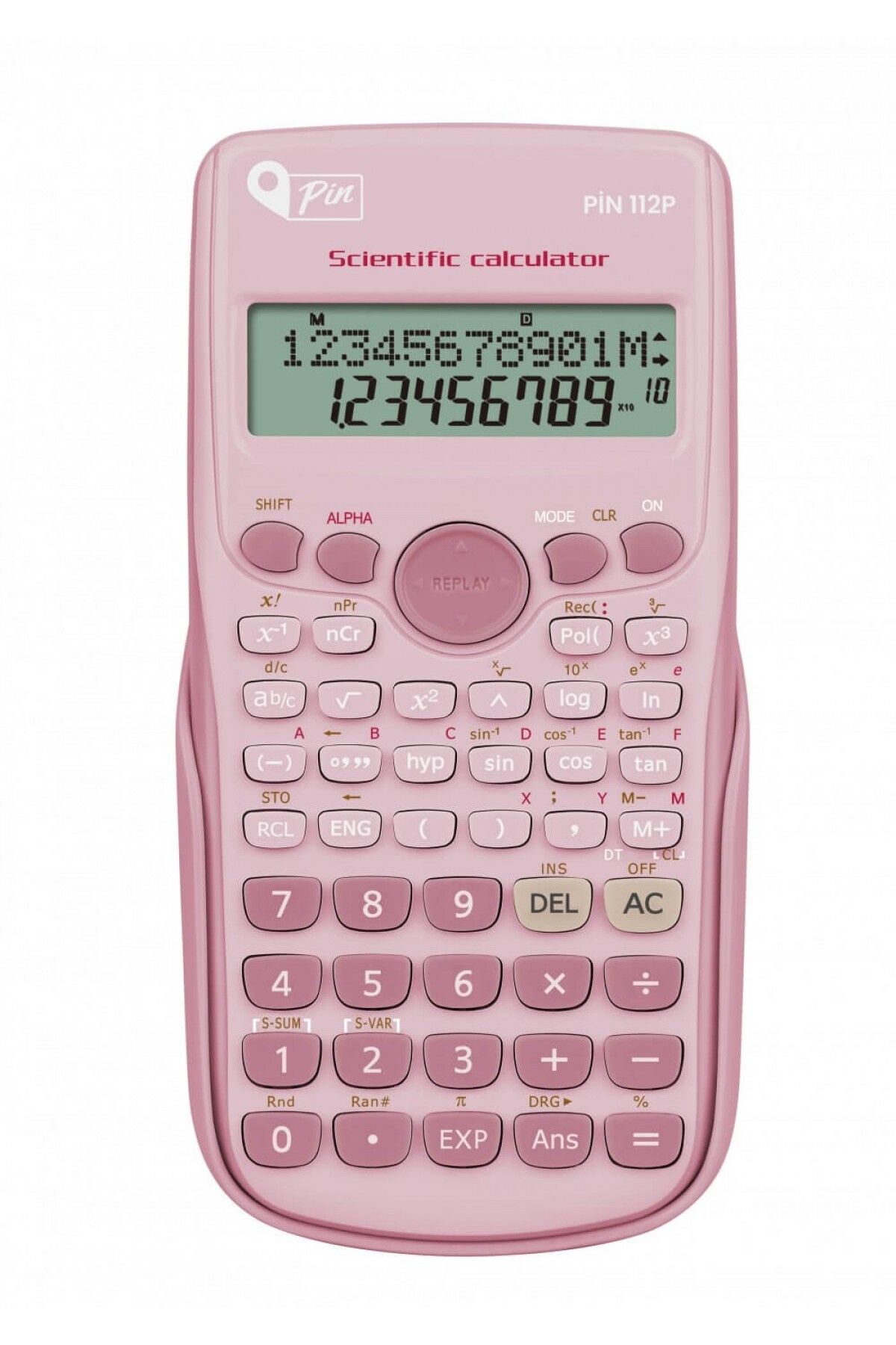 112p Fonksiyonel Bilimsel Hesap Makinesi Pembe
