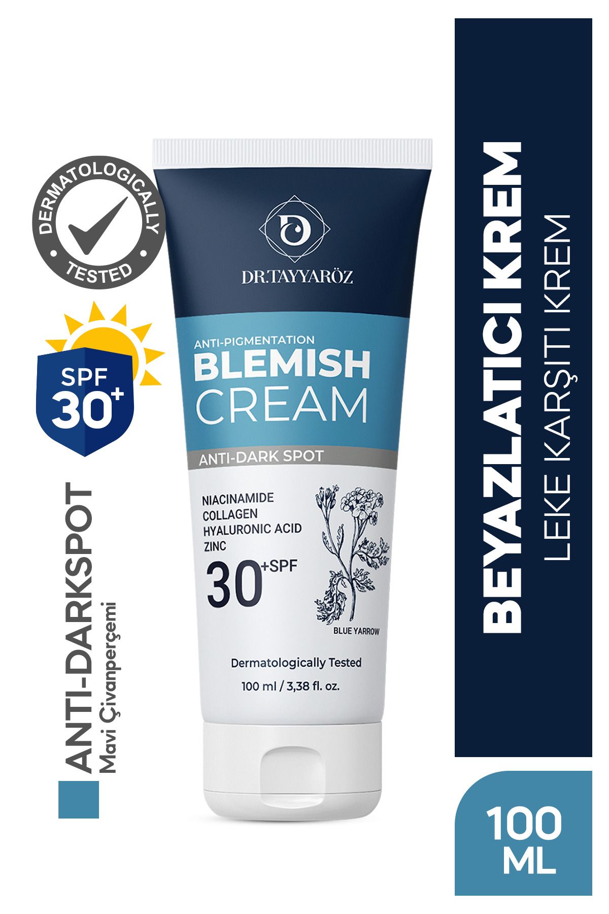Cilt Beyazlatıcı Leke Kremi 30+Spf