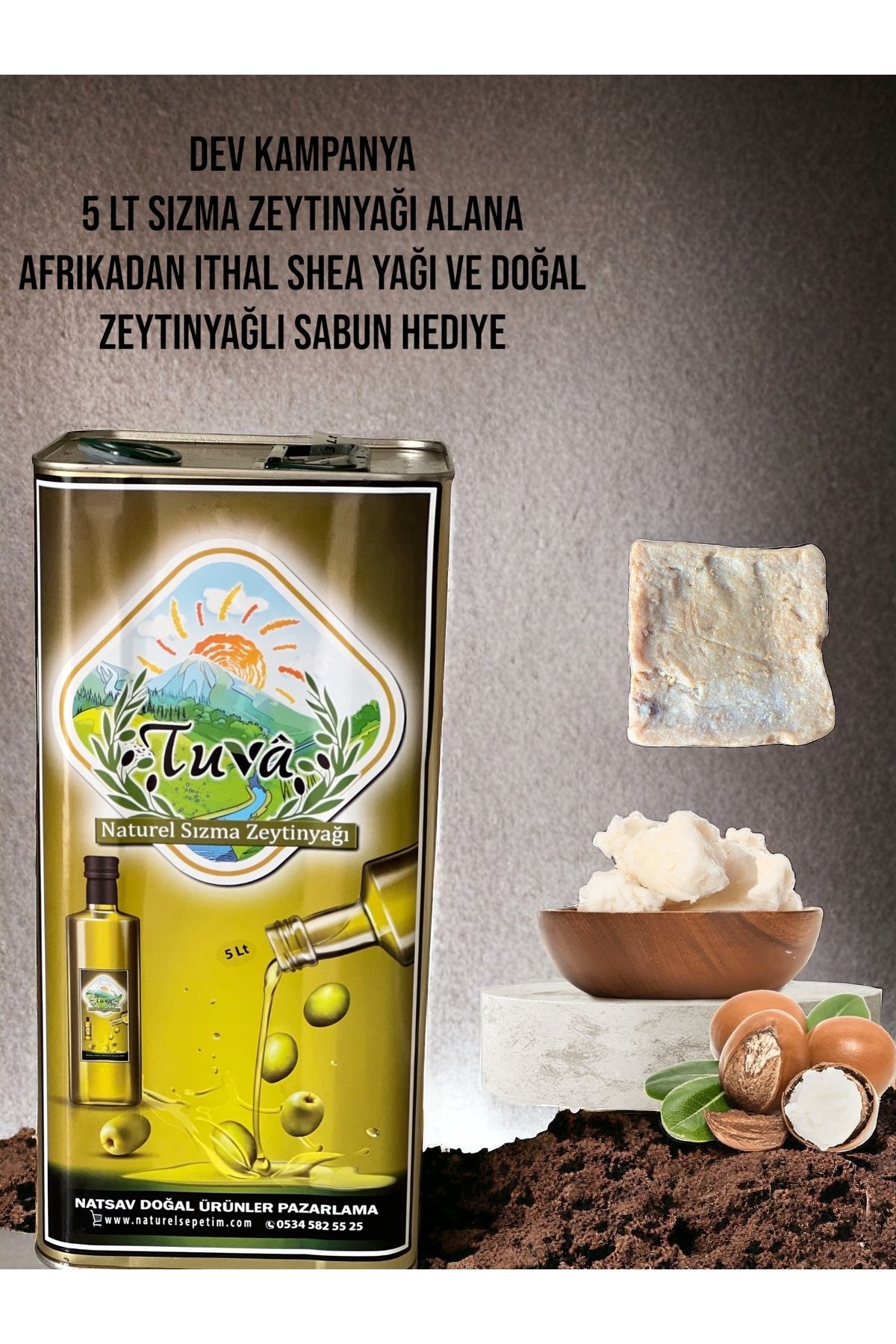 5 Litre Naturel Sızma Zeytinyağı