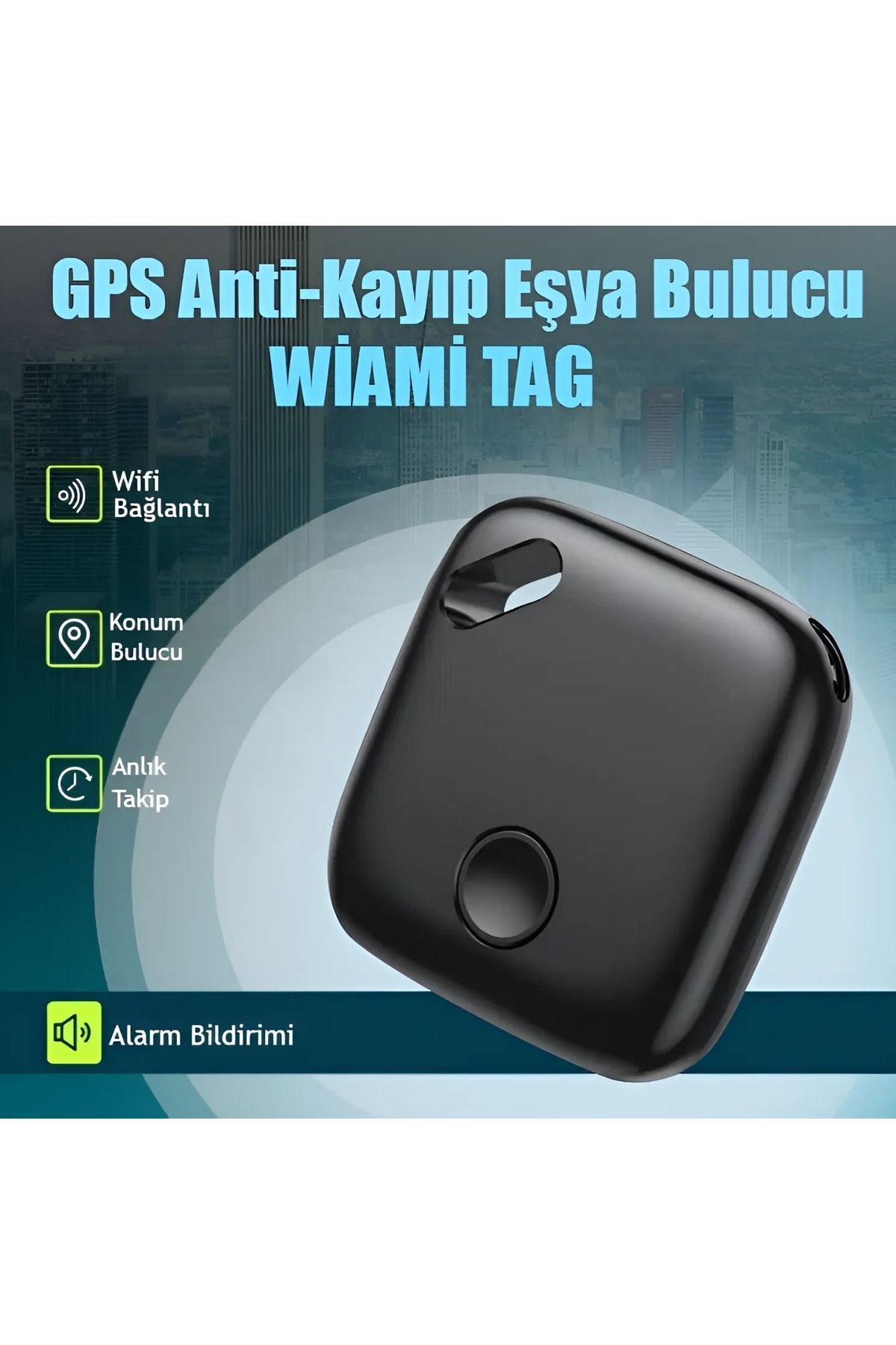 Wiami Tag İphone/İpad Anti-Kayıp Araç GPS İzleme Kablosuz Cihaz Takip Arama Eşya Bulucu Cihazı