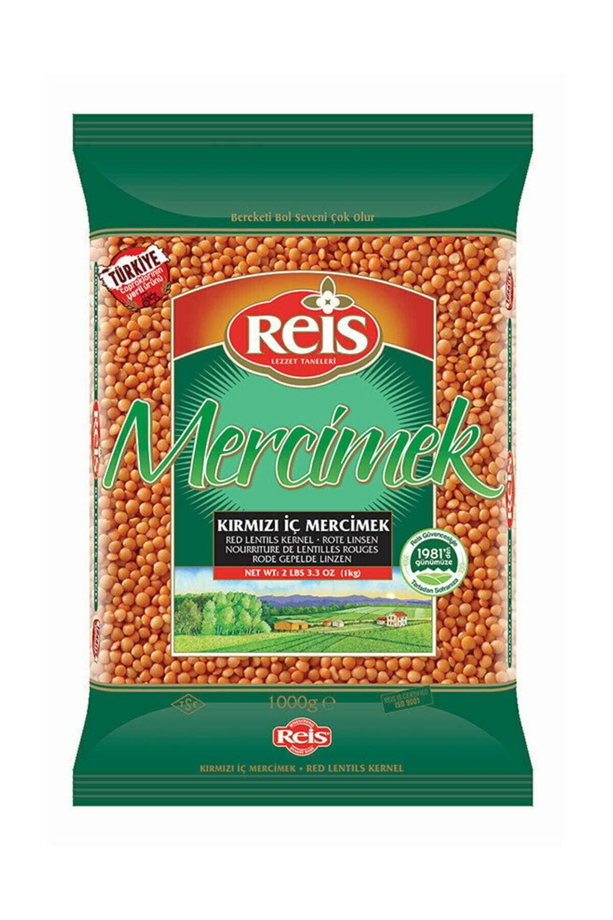 Kırmızı Iç Mercimek 1000 gr