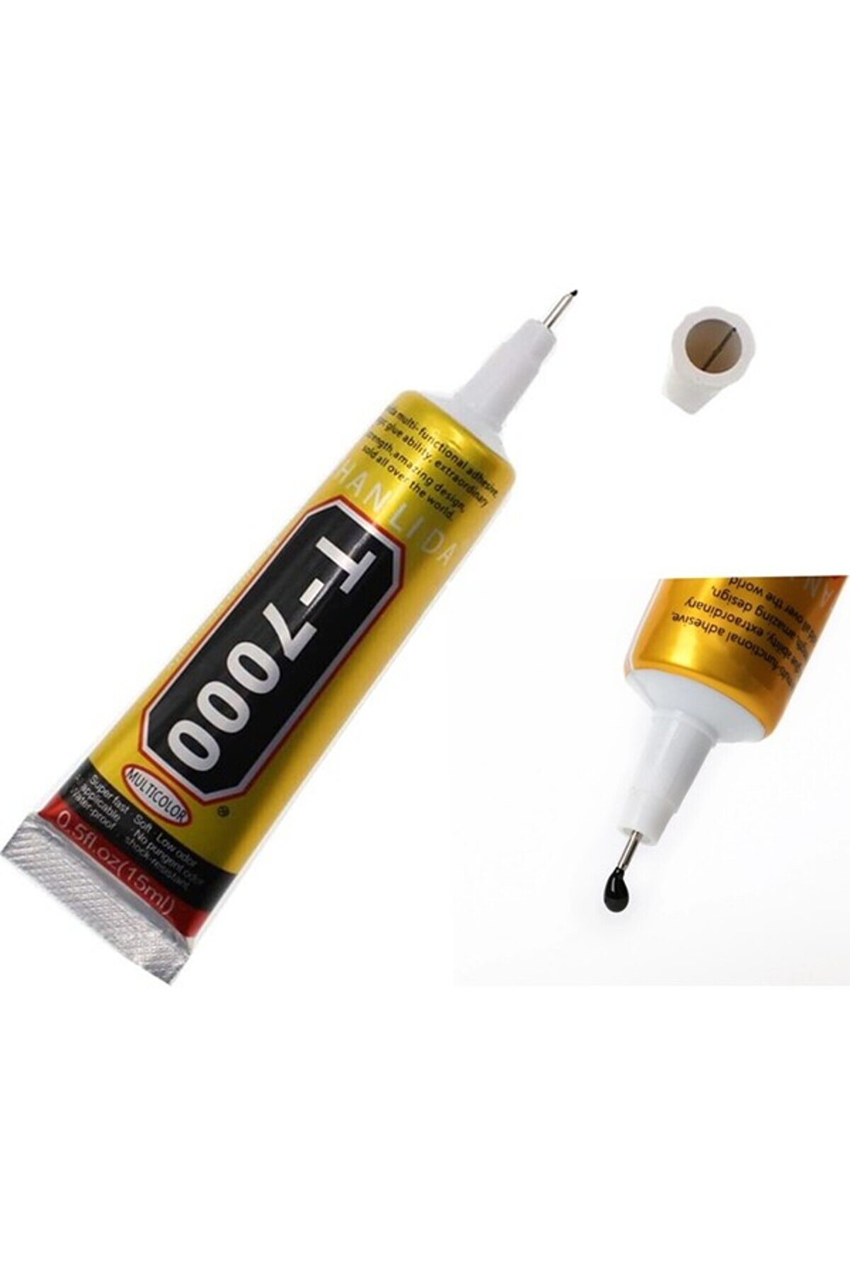 Zhanlida Dokunmatik Ekran Çerçeve Yapıştırıcı T7000   50ml Siyah