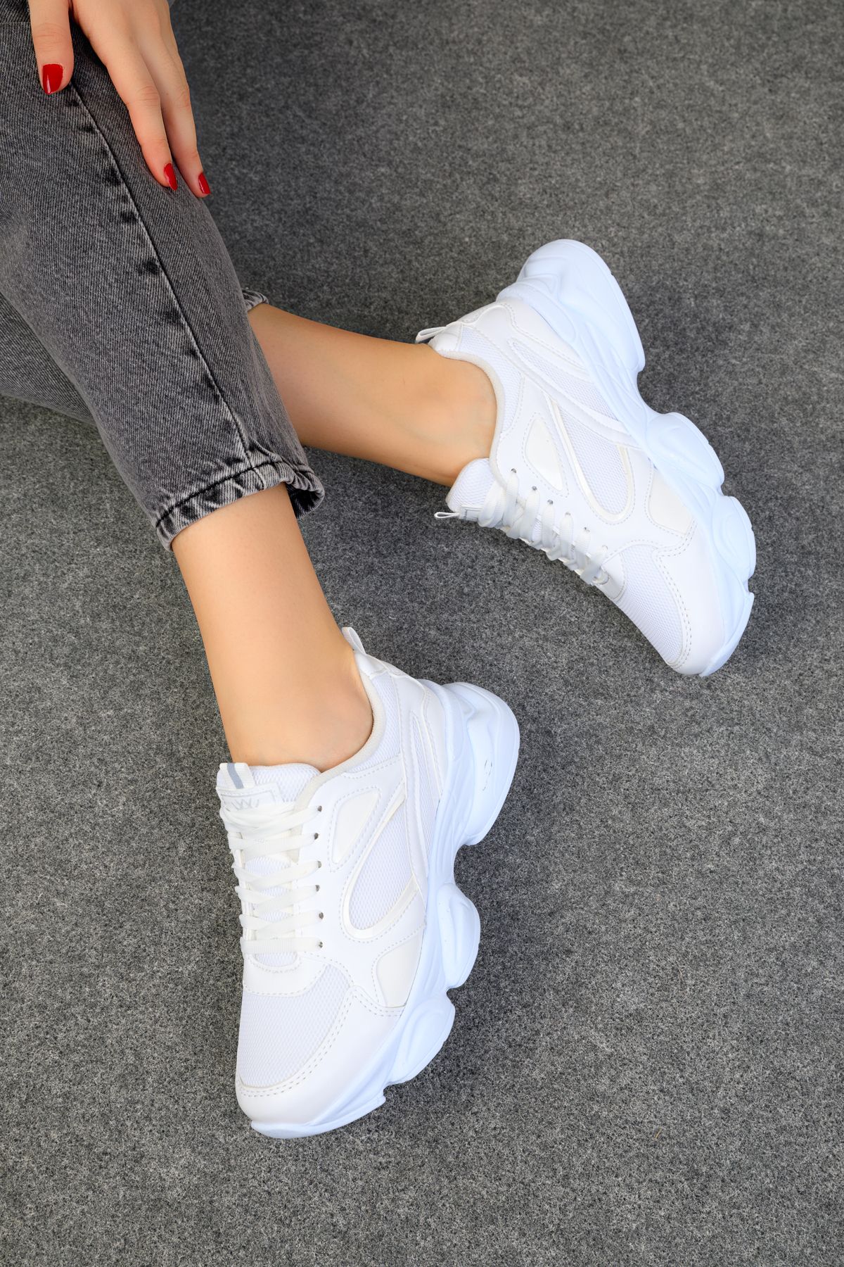 Beyaz Kadın Sneaker 17226