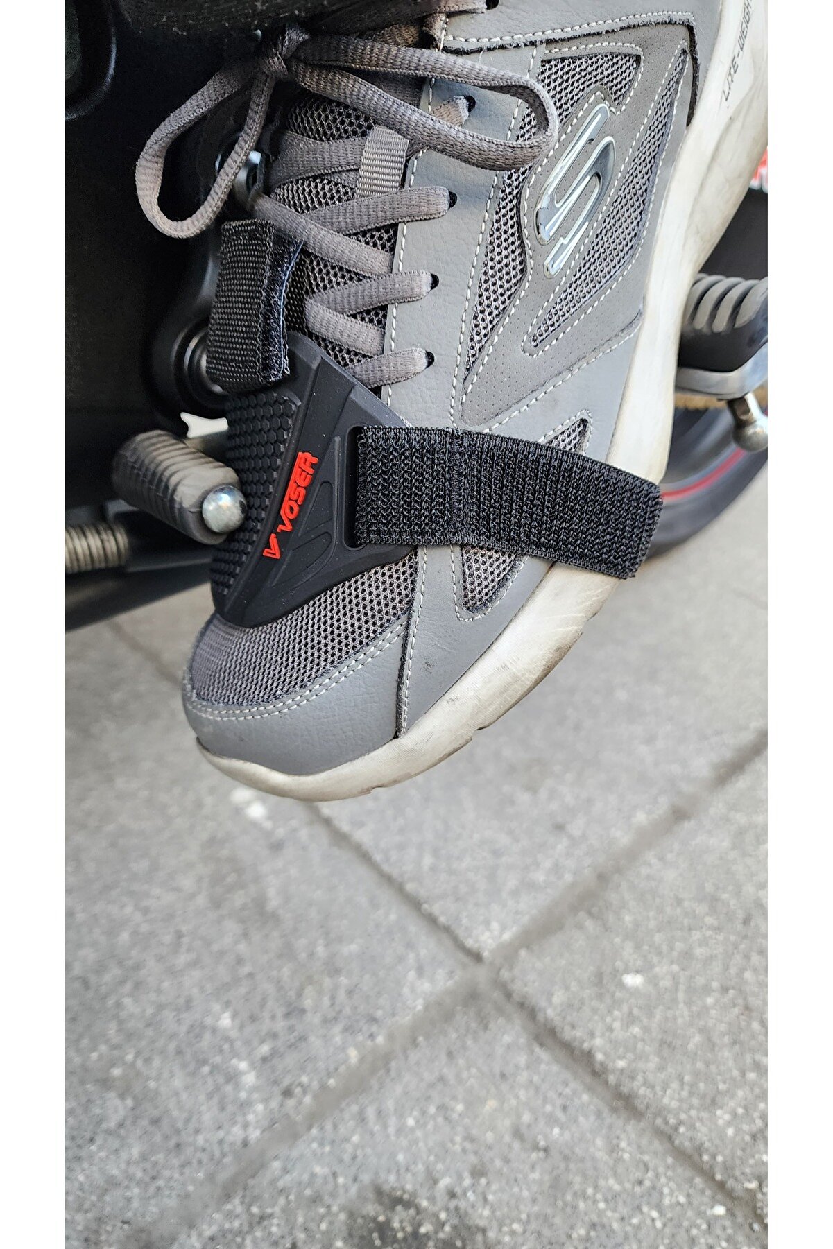 Motorcu Ayakkabı Bot Koruma Kauçuk Vites Değiştirici Motor Ayak Koruyucu