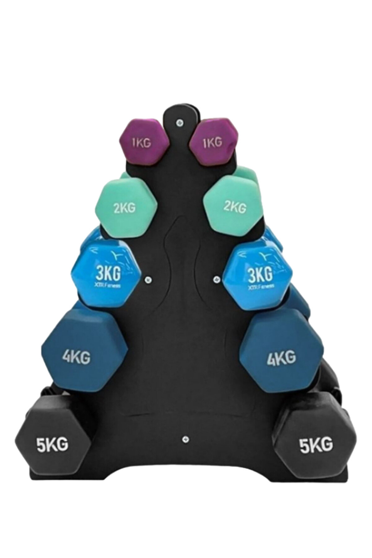 Vinyl Dambıl Seti Ve Ağırlık Rack Standı