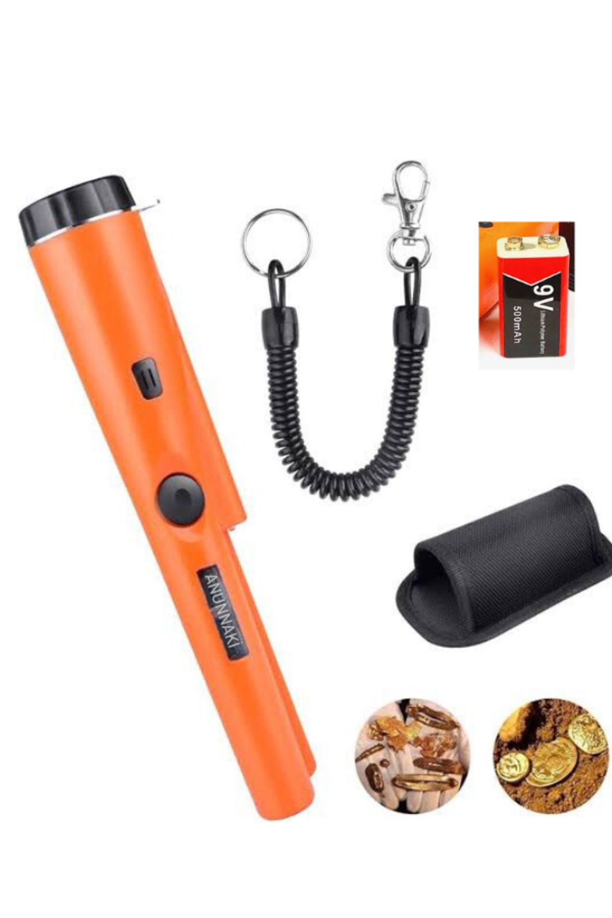 Pointer Altın Metal Dedektörü Pil + Çanta Hediye