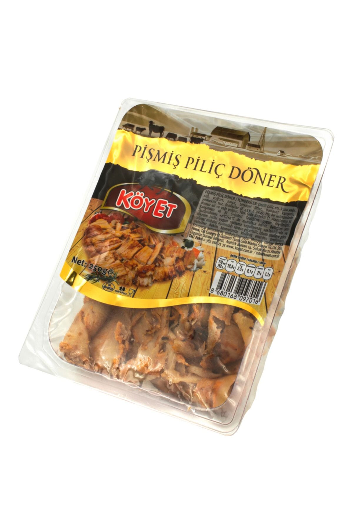 Pişmiş Piliç Hazır Tavuk Döner 200 gr