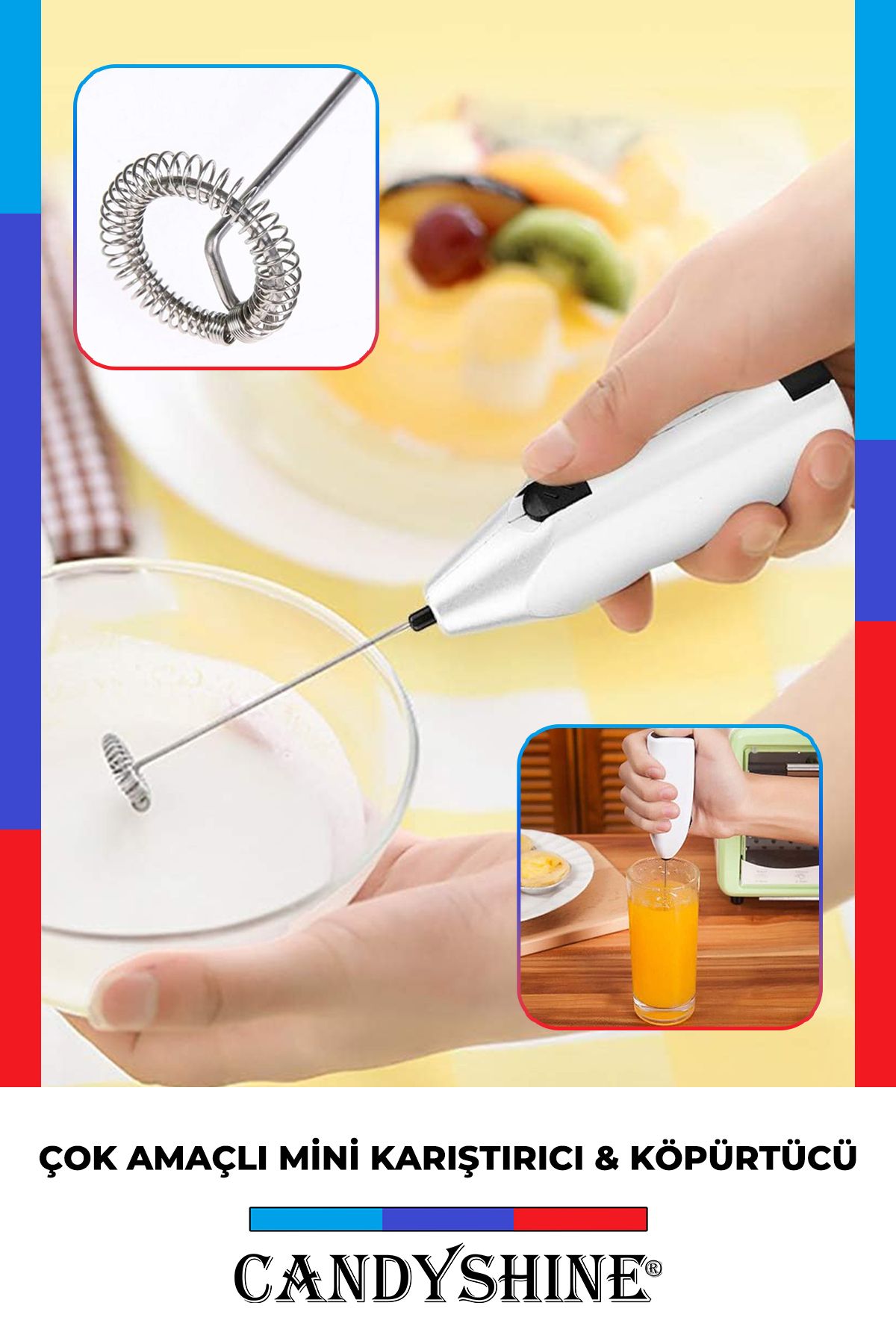 Kahve&süt Köpürtücü, Pilli Karıştırıcı