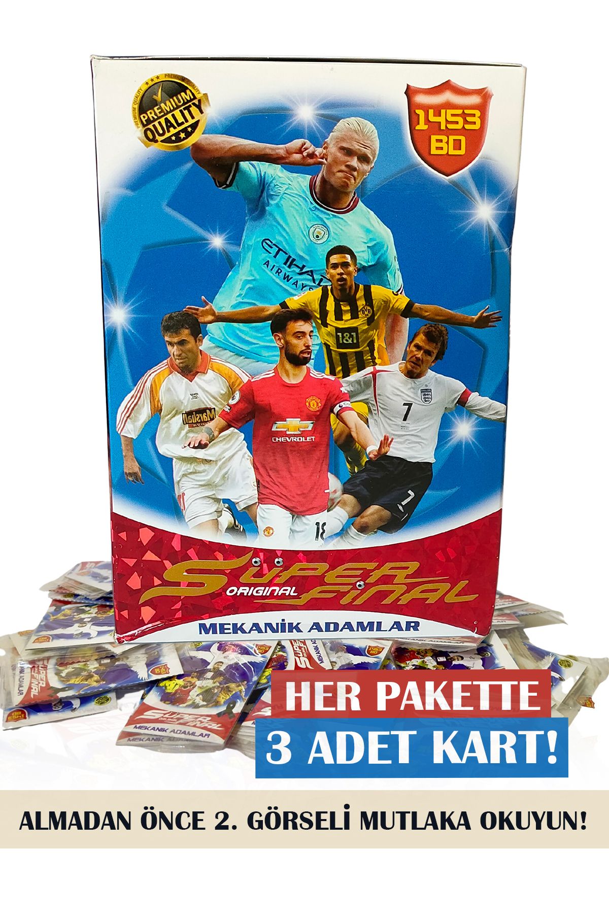 Süper Final Mekanik Adamlar Futbolcu Kartları En Son Seri 50 Paket 3'lü (150 Kart)