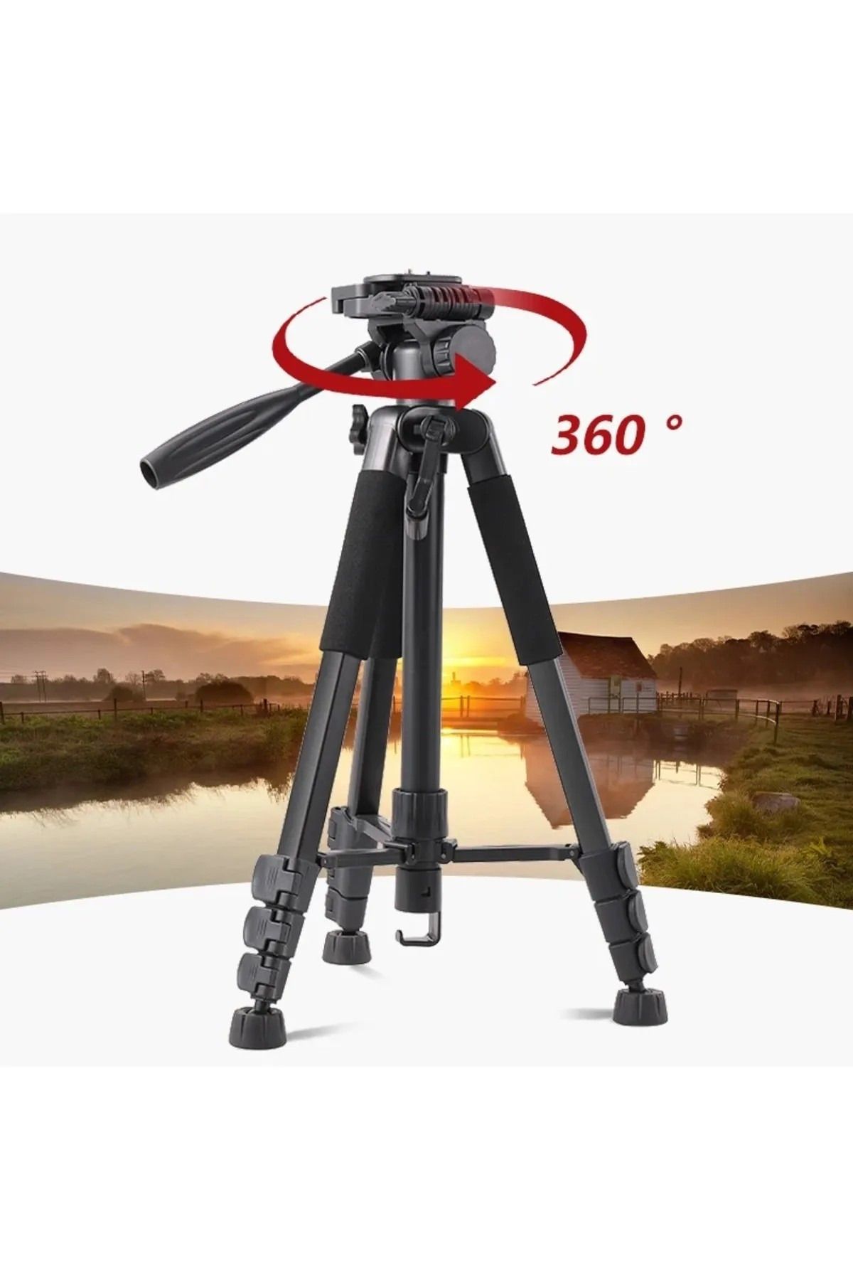 Profesyonel 175 Cm Tripod Dslr Fotoğraf Makinesi Trıpod Cep Telefonu Trıpod