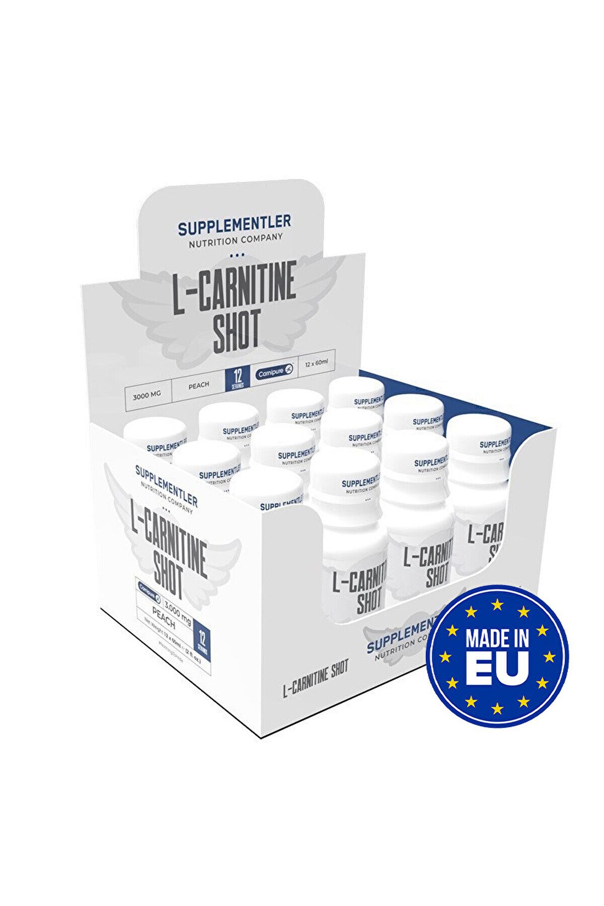 L-carnitine Shot 3000 Mg 12 Ampul - Şeftali
