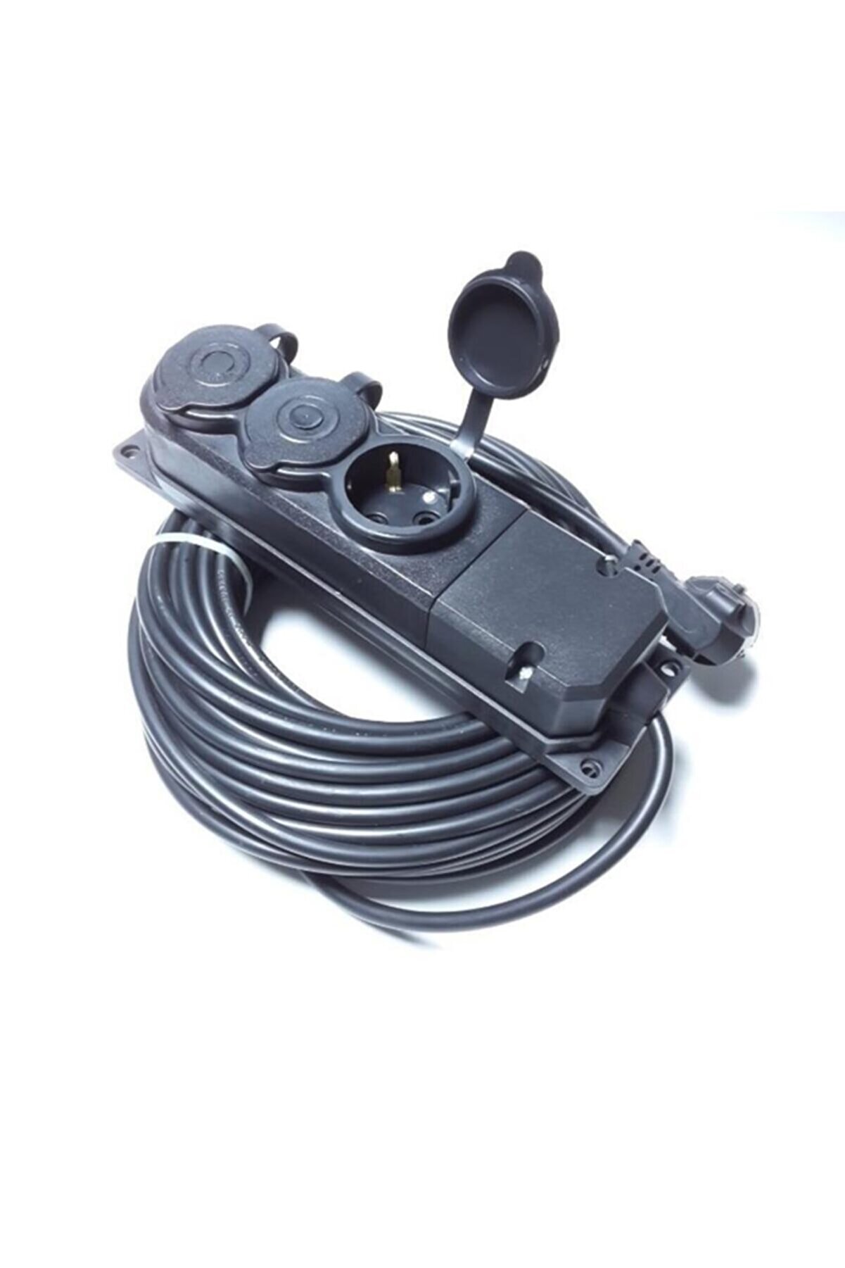 3'lü Priz Monofaze Seyyar Uzatma Kablosu 3x2,5 mm 20 metre