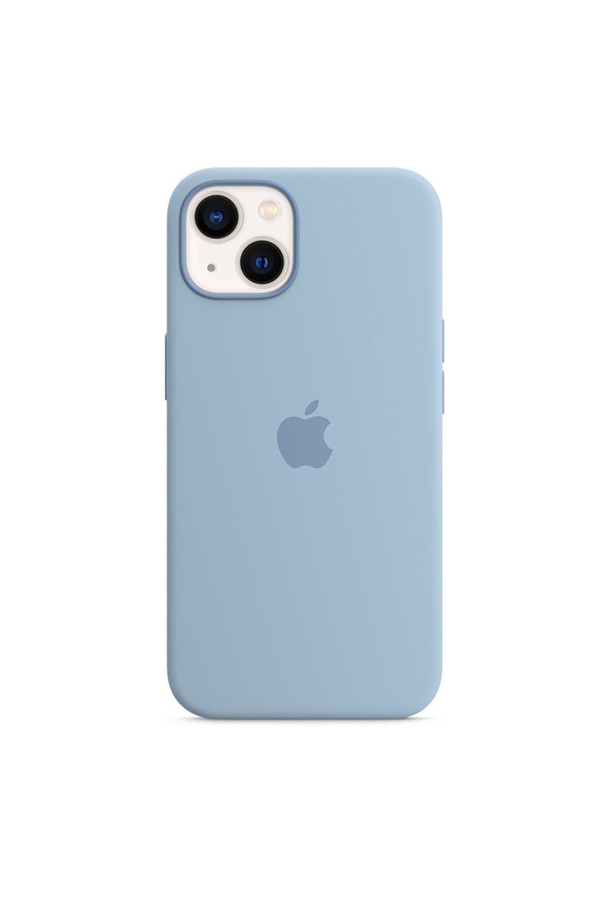 iPhone 14 Plus / 15 Plus Premium Kılıf içi Kadife Kılıf Mavi Sis