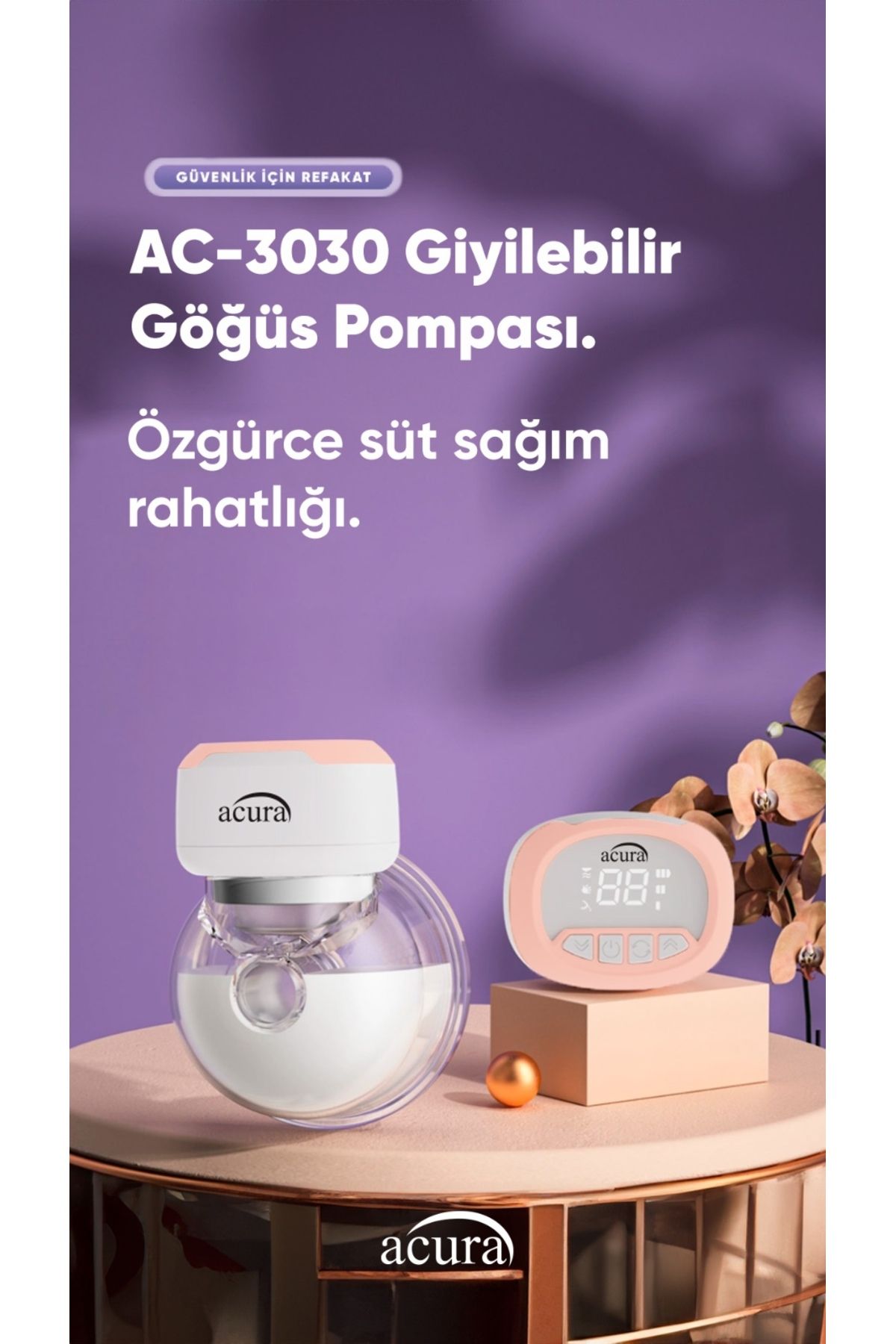 AC-3030 Giyilebilir Göğüs Pompası