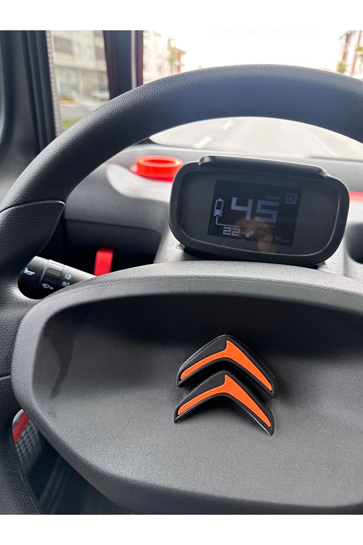 Citroen Ami Direksiyon Logosu Turuncu