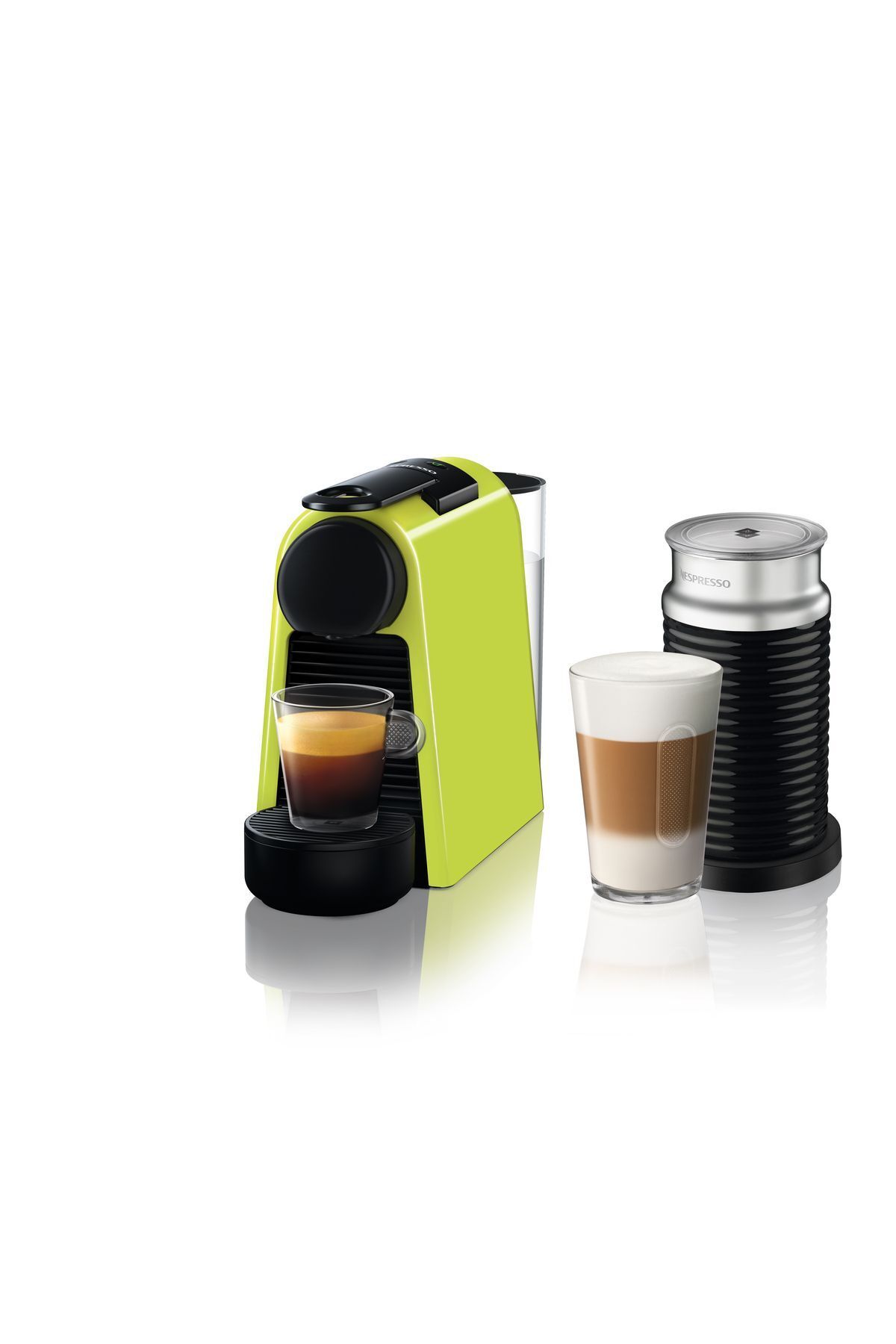 D35 Essenza Mini Yeşil Kahve Makinesi ve Süt Köpürtücü Aksesuar