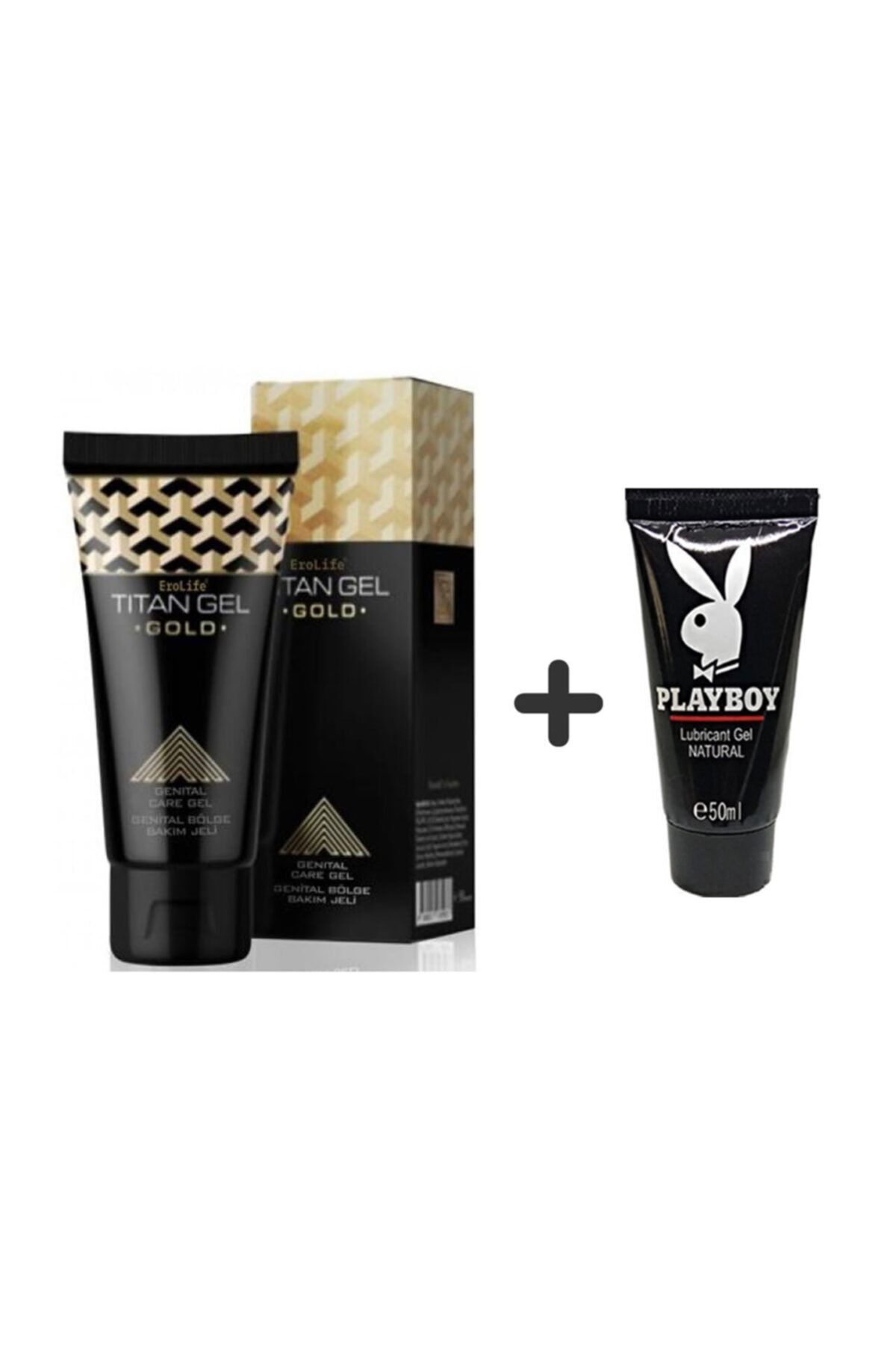 Erolife Titan Gel Gold Erkek Bakım Kremi 50ml + 50ml Lubricant Jel Hediyeli