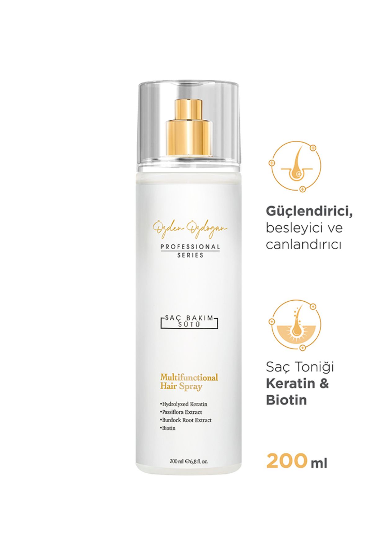 Güçlendirici, Besleyici Ve Onarıcı Saç Bakım Sütü Keratin & Biotin 200 ml