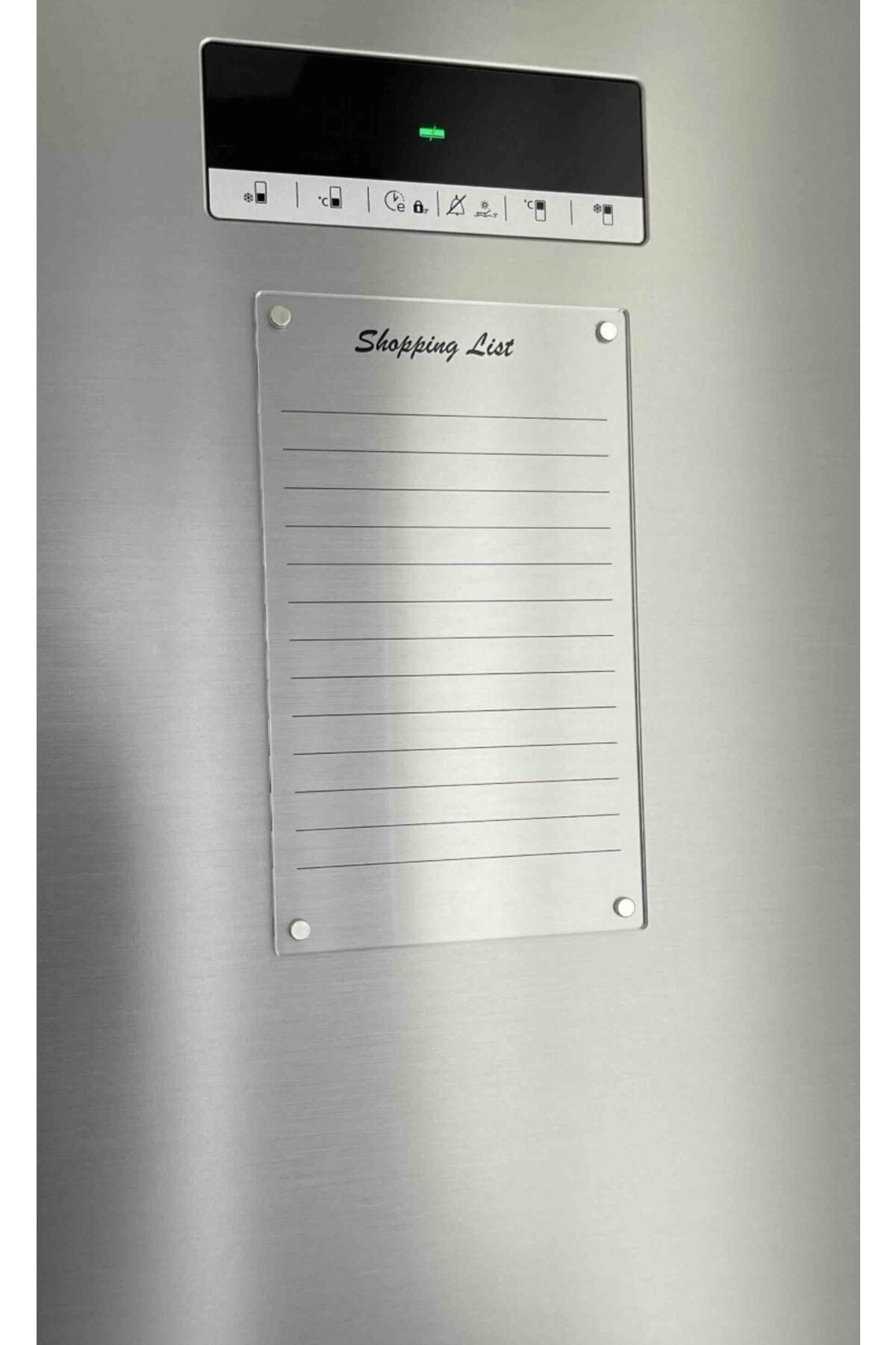 Mıknatıslı Alışveriş Eksik Listesi (SHOPPING LIST) (SİYAH UV BASKILI)