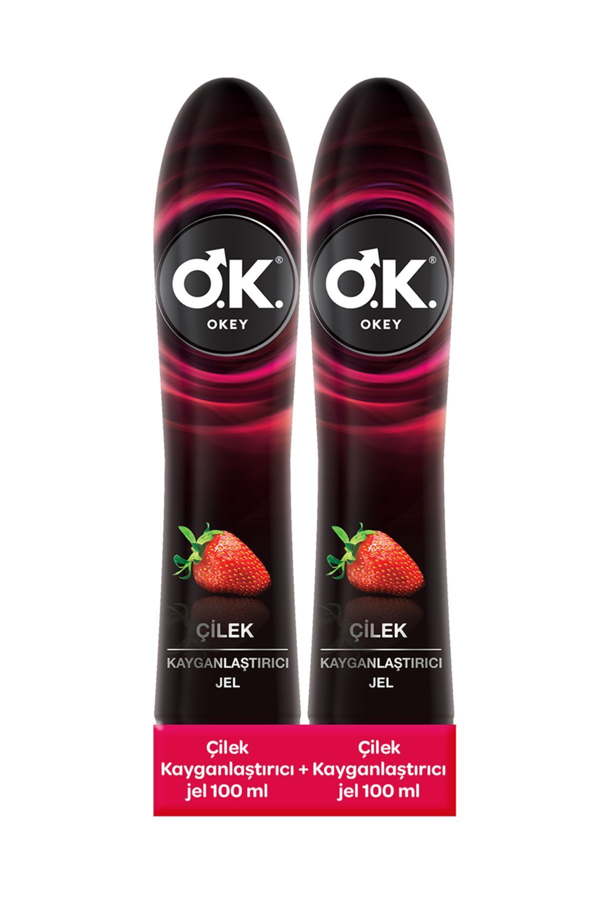 Çilek Kayganlaştırıcı Jel 2'li Set 200 ml