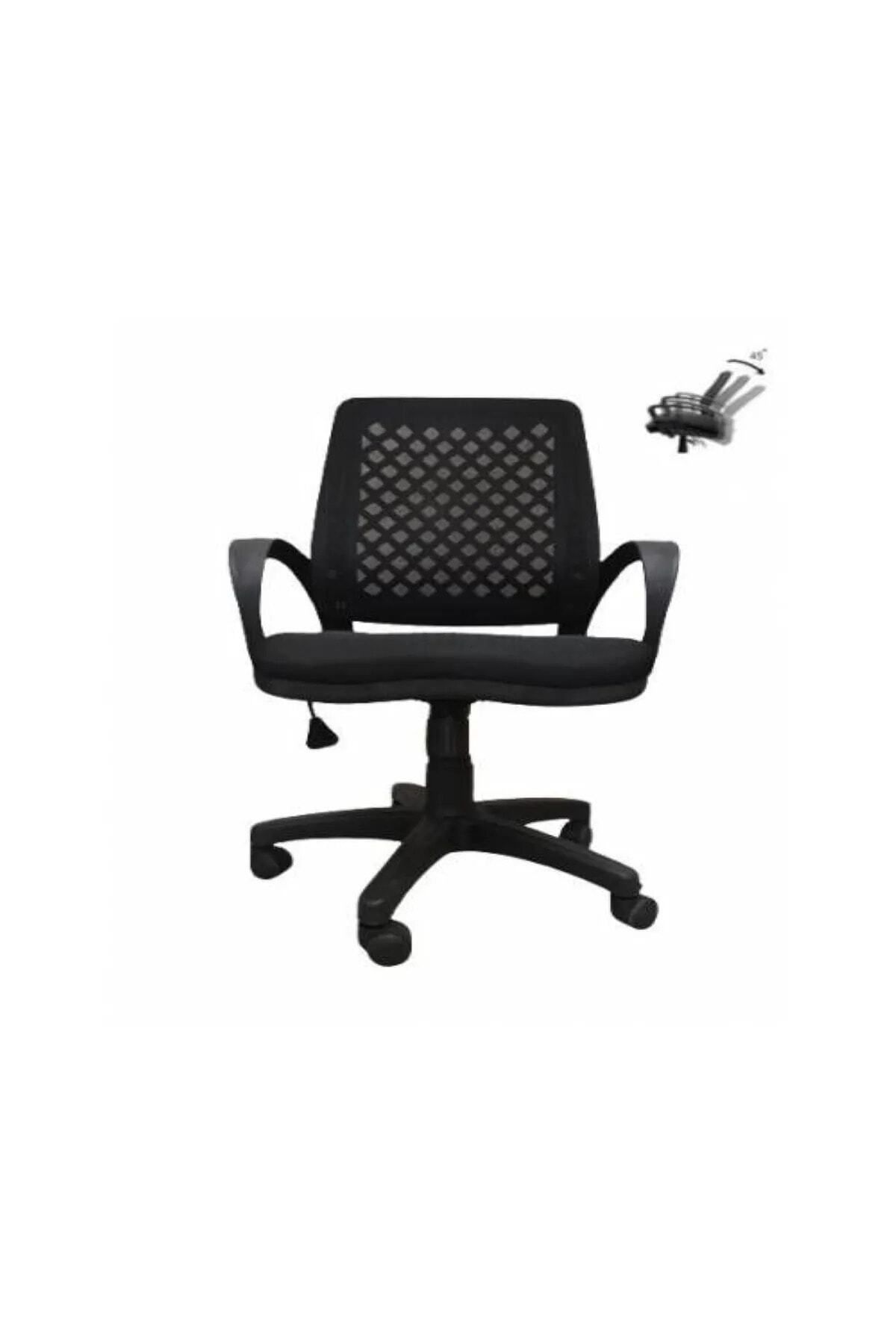 Fileli Öğrenci Çalışma Sandalyesi Siyah Ofis Sandalyesi