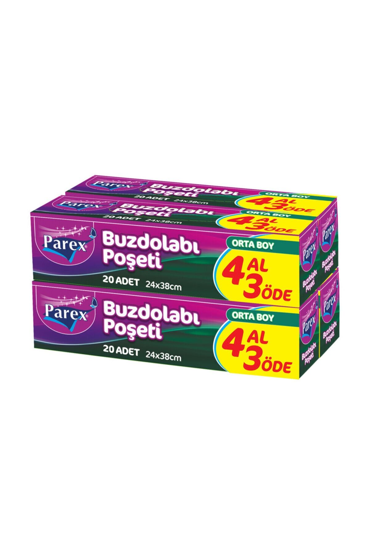 Buzdolabı Poşeti 4 Al 3 Öde Orta Boy