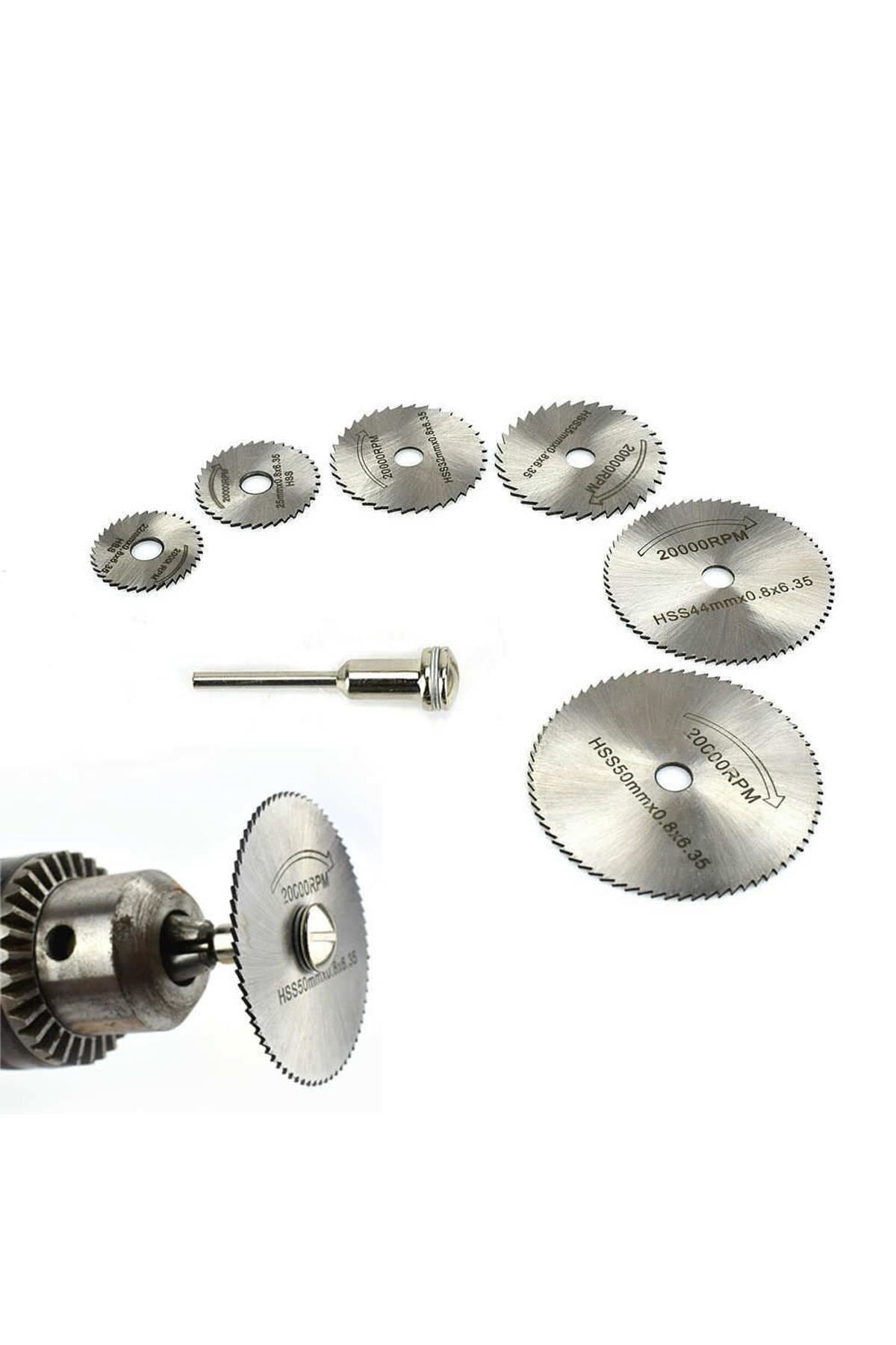 7 Parça Mini Testere Bıçak Ahşap Alüminyum Plastik Kesme Dremel Gravür