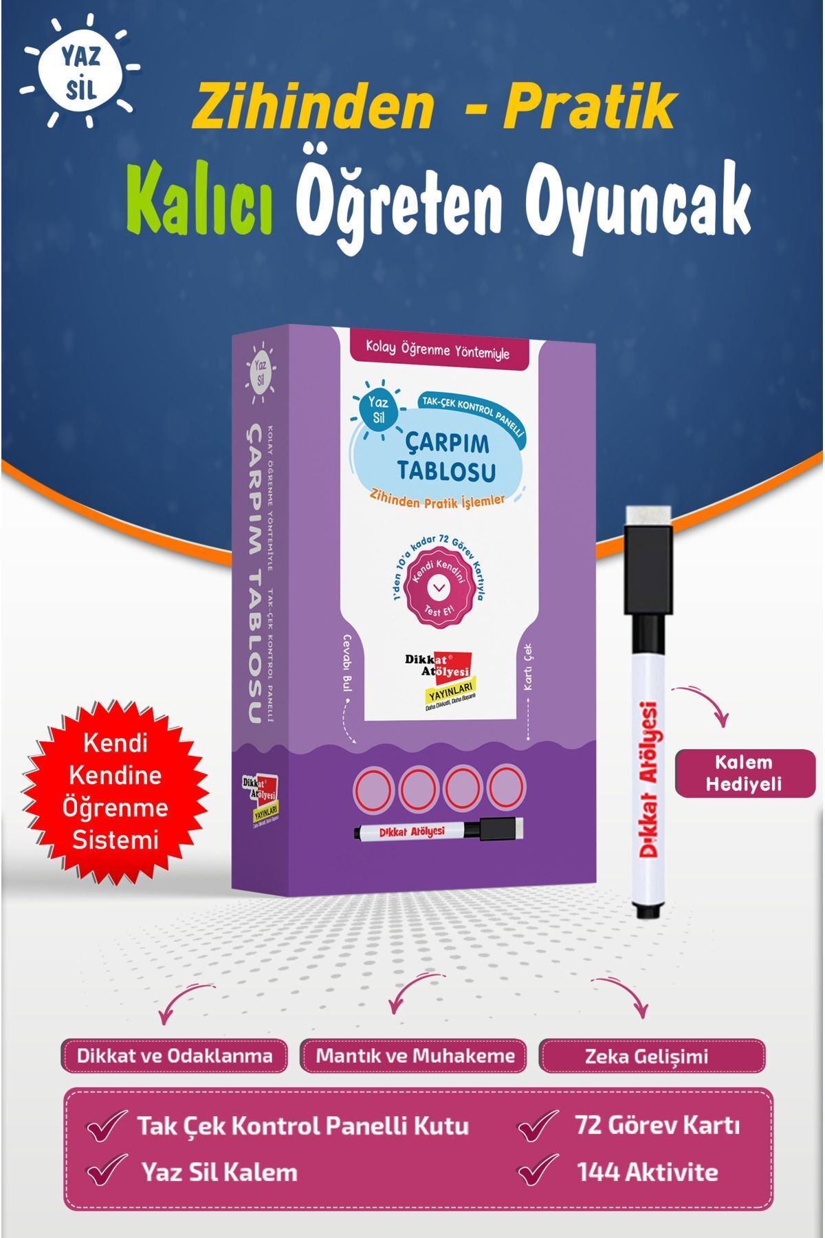 Kolay Öğrenme Yöntemiyle Çarpım Tablosu