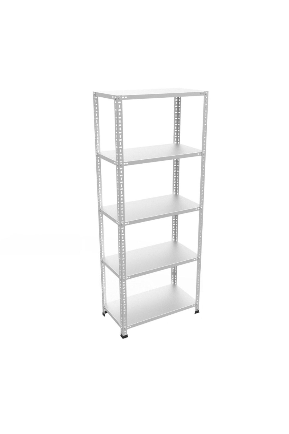 5 Katlı 31x60-150 Cm Galvaniz Çelik Raf Depo, Kiler, Dosya Rafı -0.70 Mm