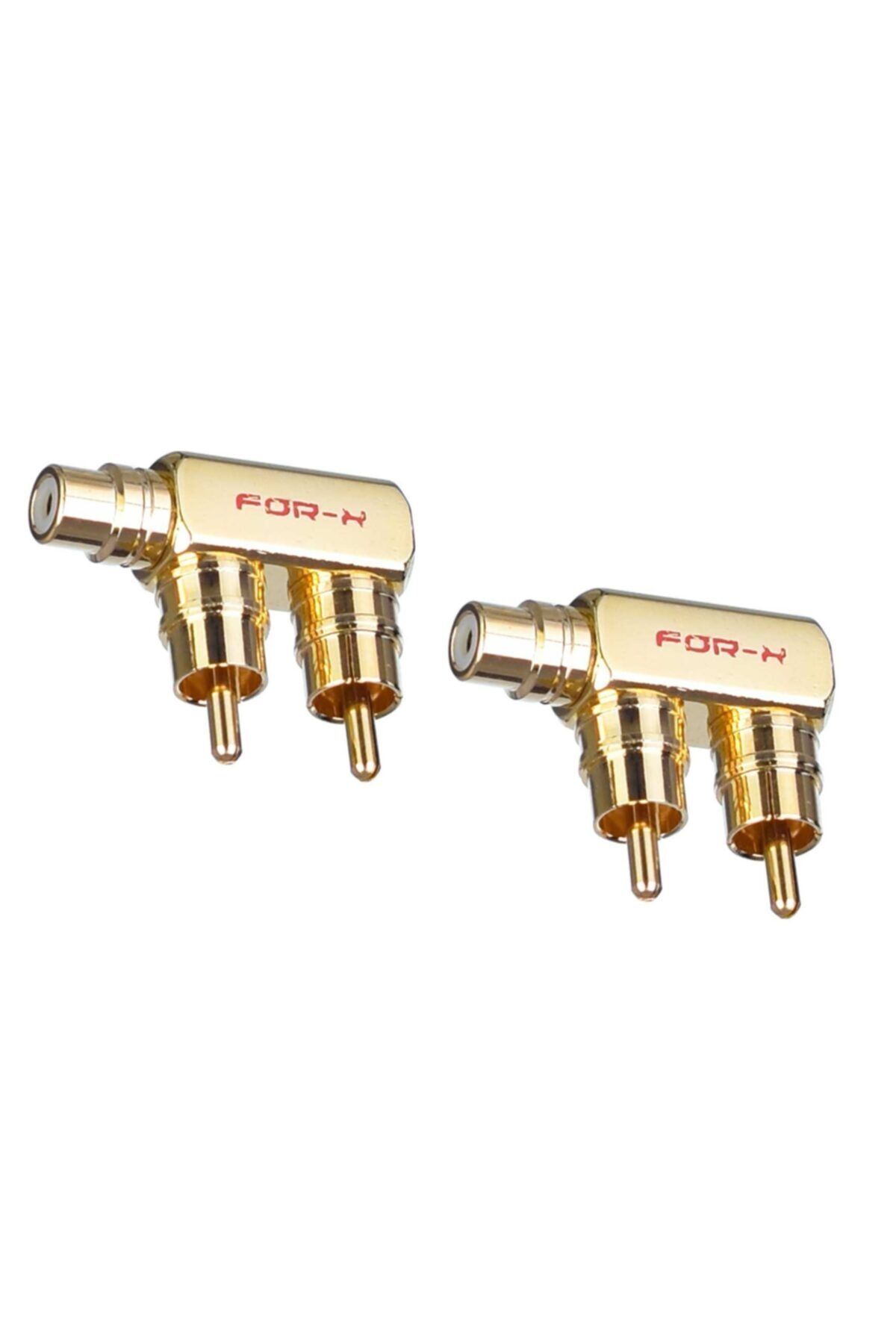 2 Rca Erkek 1 Rca Dişi Oto Amfi Sinyal Birleştirici (2 Adet) Xy-54t
