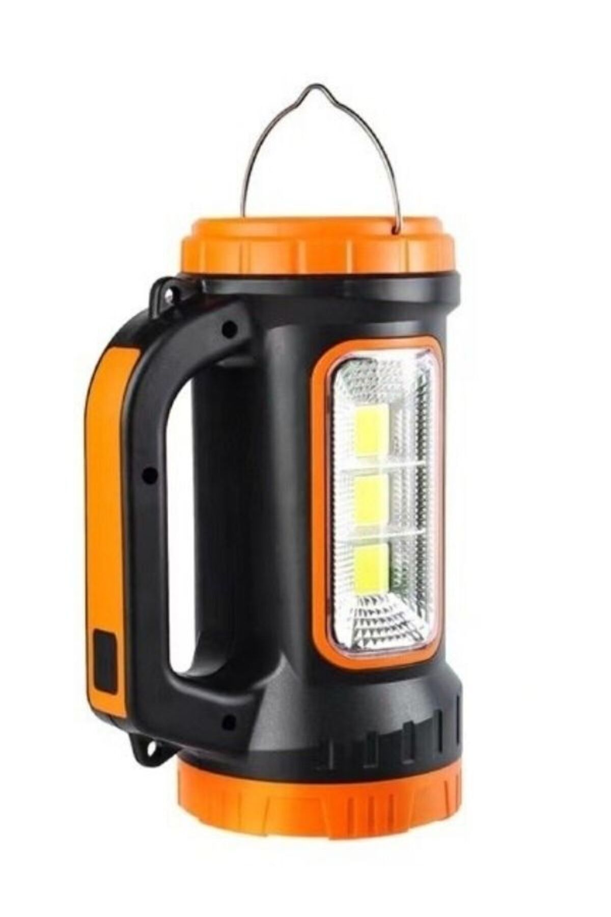 PS-0818B 5w+15w Uzun Menzilli Solar Güneş Panelli Powerbank+USB Çıkış Ultra Güçlü Ledli Şarjlı Fener