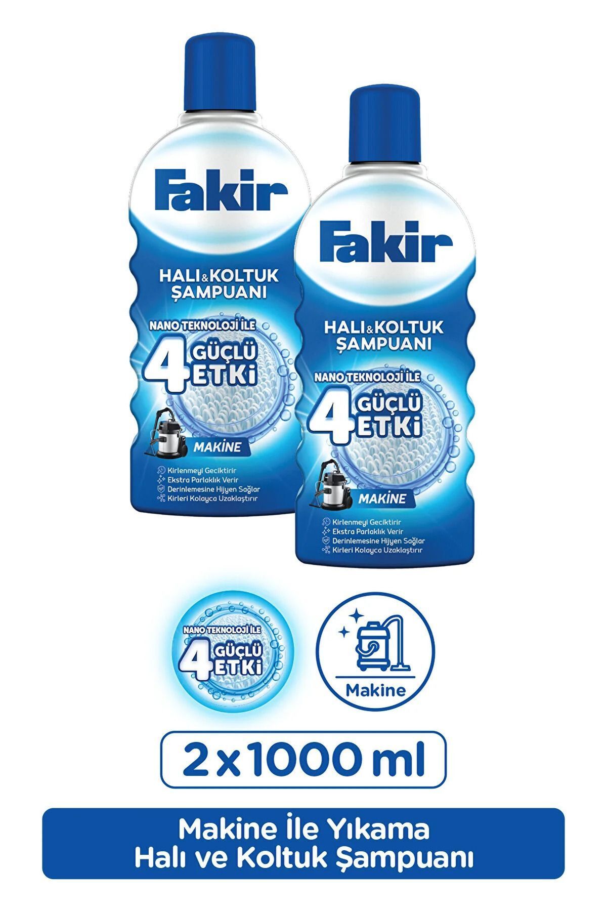 Halı Şampuanı (makineler Için) 1000 Ml X 2 Adet