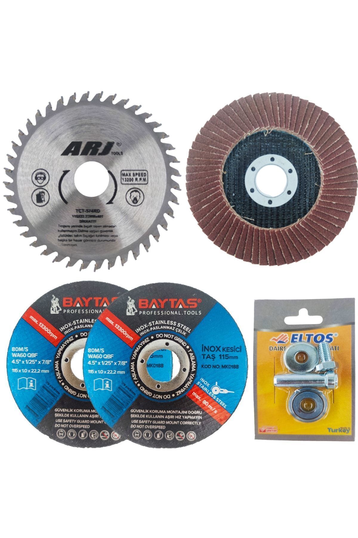 Daire Testere Aparatı Daire Testereler Metal Ağaç Demir Çelik 5 Parça Pro Seri
