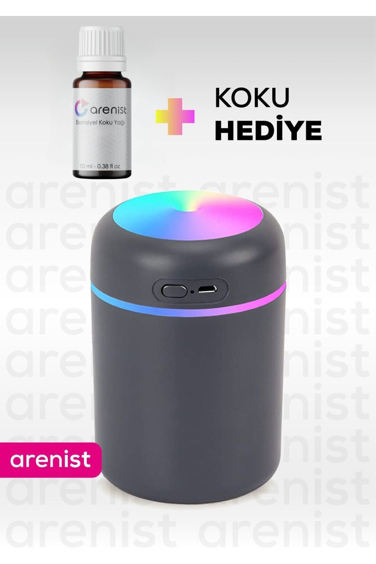 300 Ml Ultrasonik Hava Nemlendirici Buhar Makinesi Ve Aroma Difüzörü