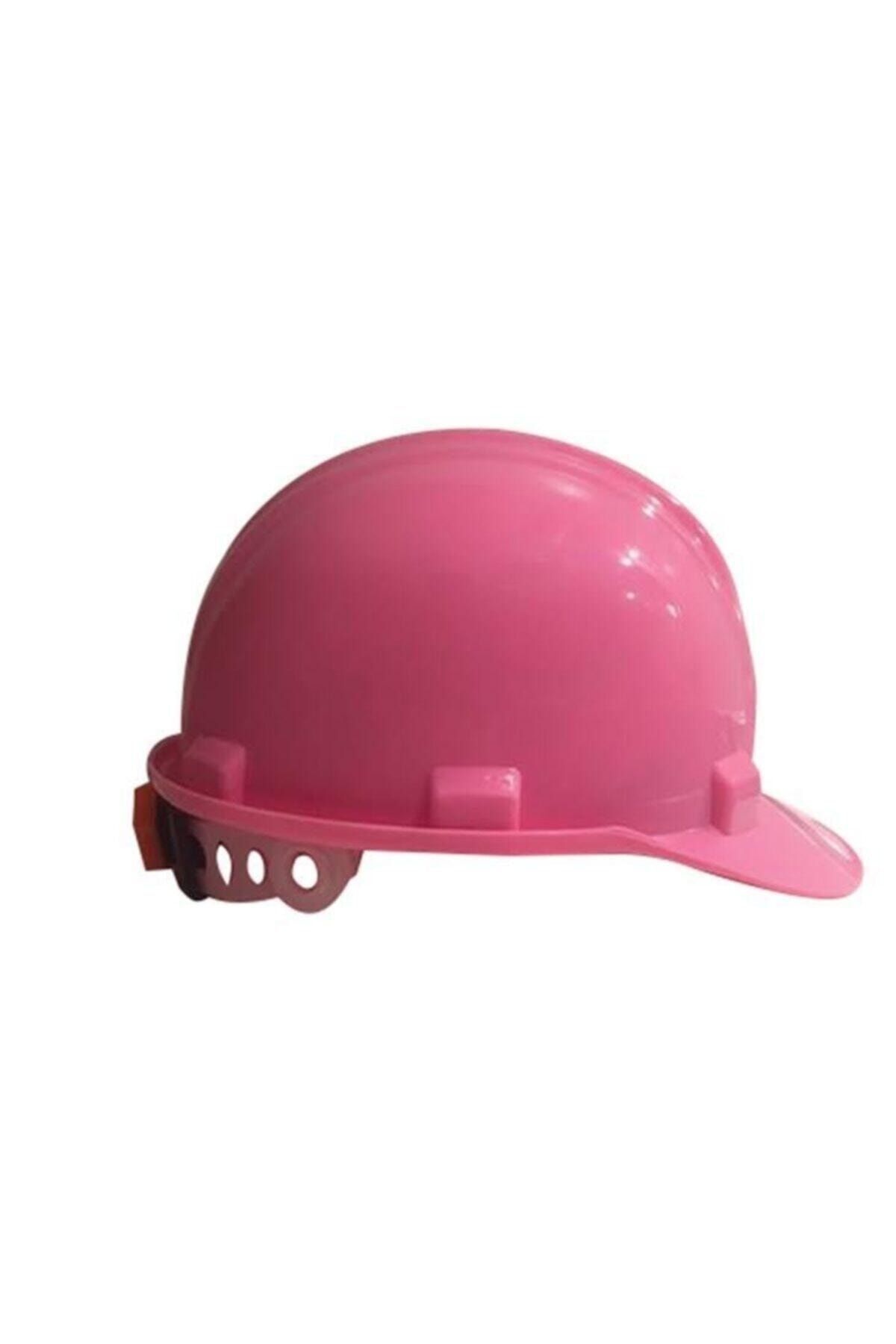 Pembe Baret Ayarlanabilir Başlıklı Mühendis Baret Kadınlara Özel