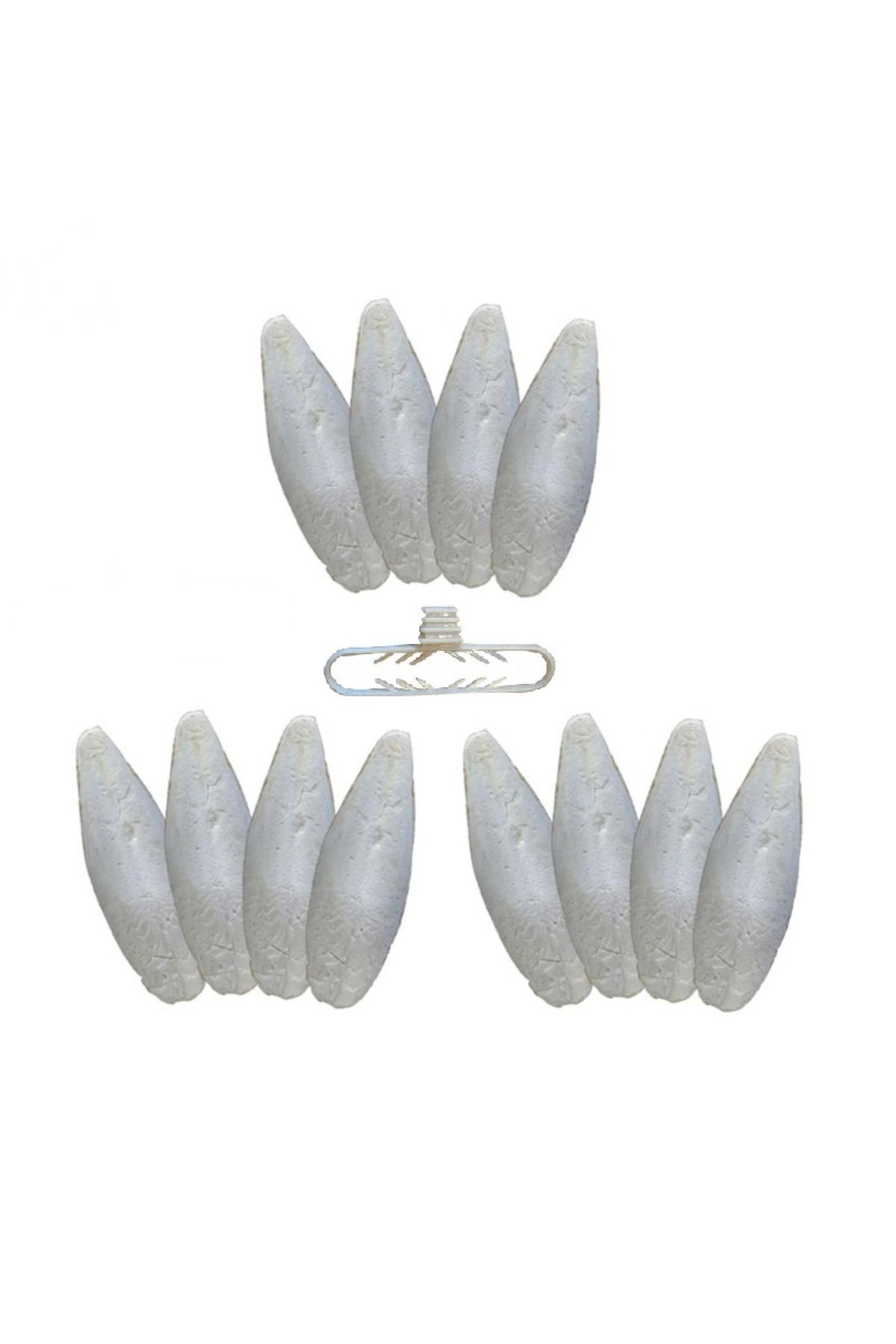 12 Adet Mini Temizlenmiş Mürekkep Balığı (kalamar) Kemiği 6 Cm + Tutacak
