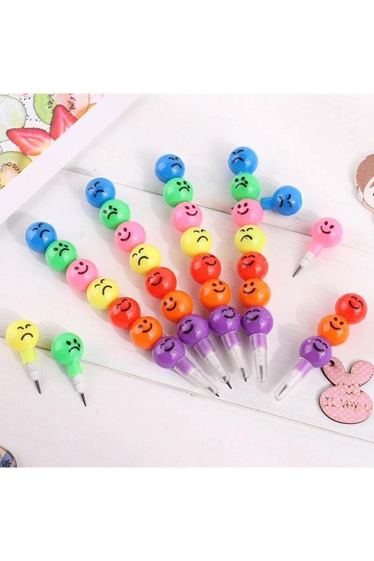 Emoji Yumurtlayan Kurşun Kalem 4 Adet