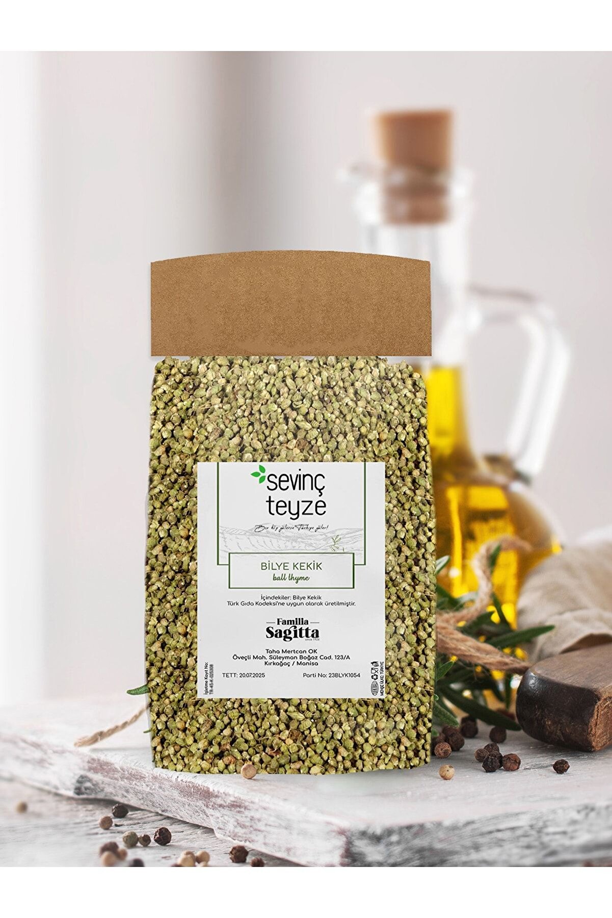 Sevinç Teyze Bilye Kekik, Top Kekik, Bilya Kekik, Oregano Balls. Kekik Topu, Origanum Vulgare. 40g.