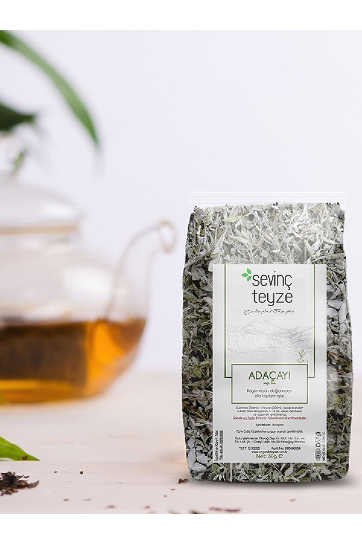 Sevinç Teyze Ada Çayı, Adaçayı Sage Tea,salvia Officinalis 50g.