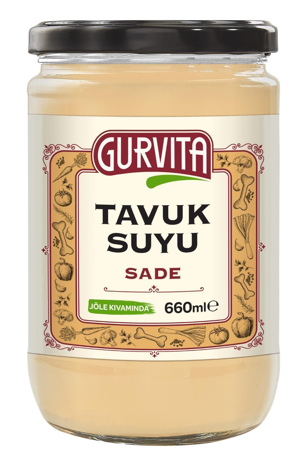 Jöle Kıvamında Tavuk Suyu Sade 660 ml