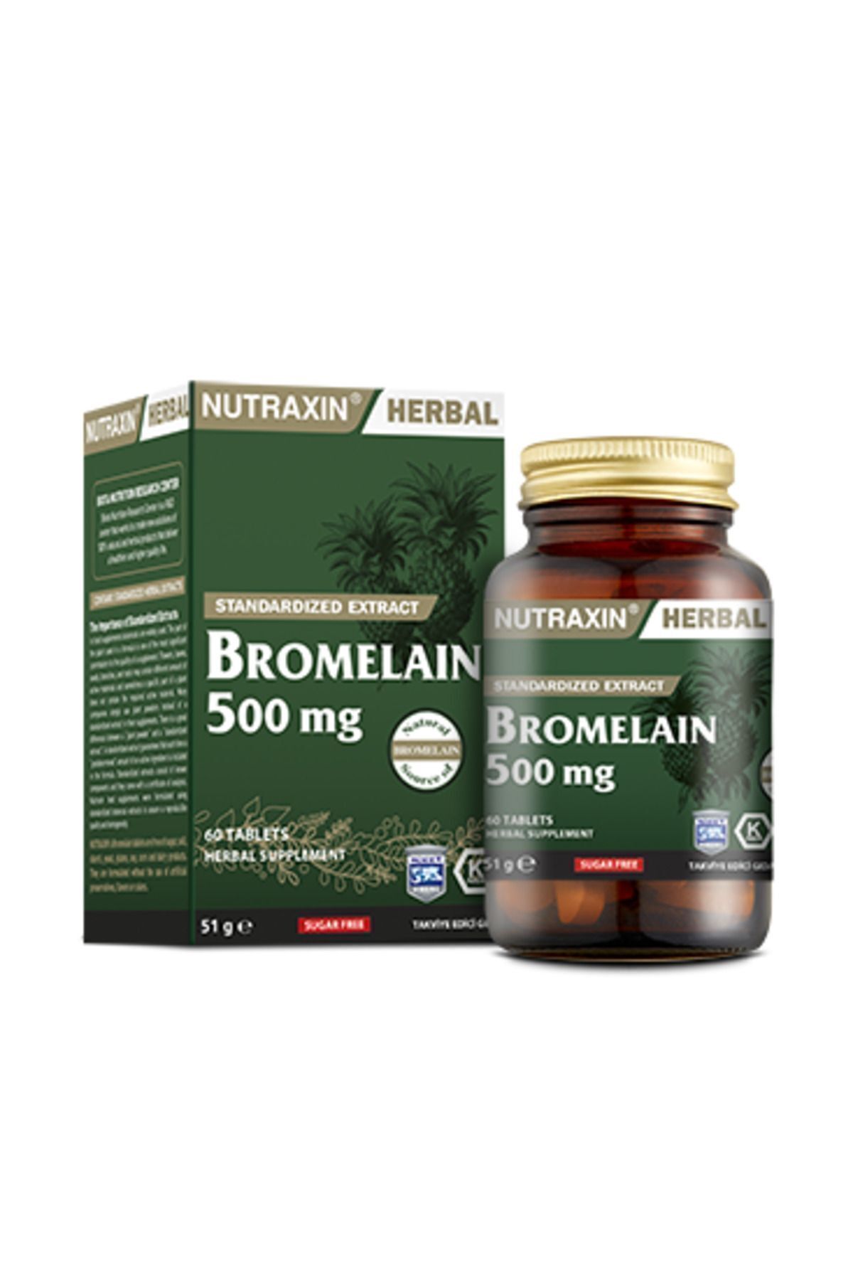 Bromelain 500 Mg 60 Tablet