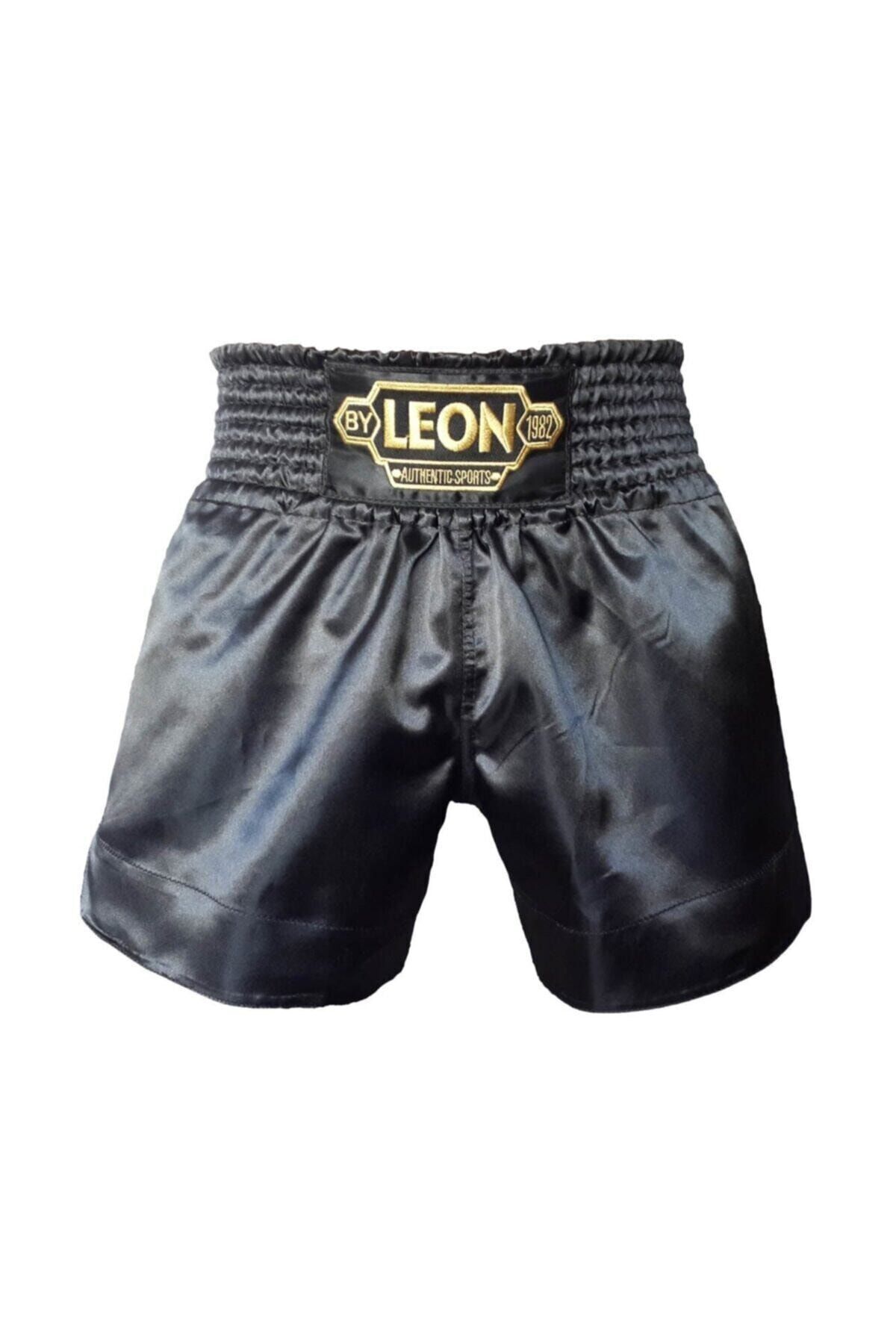 Siyah Leon Ground Kick Boks Ve Muay Thai Şortu Siyah