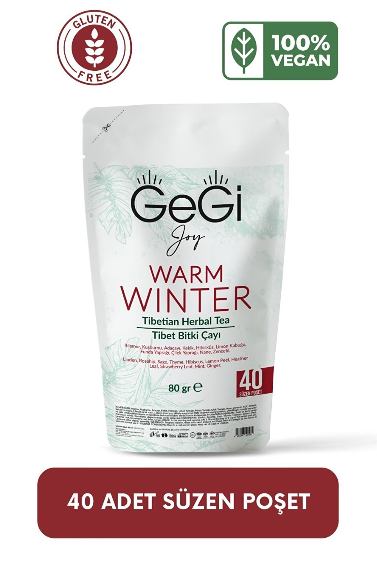 Ihlamur Kuşburnu Adaçayı Kekik Hibisküs Limon Kabuğu Nane Zencefil Tibet Kış Çayı