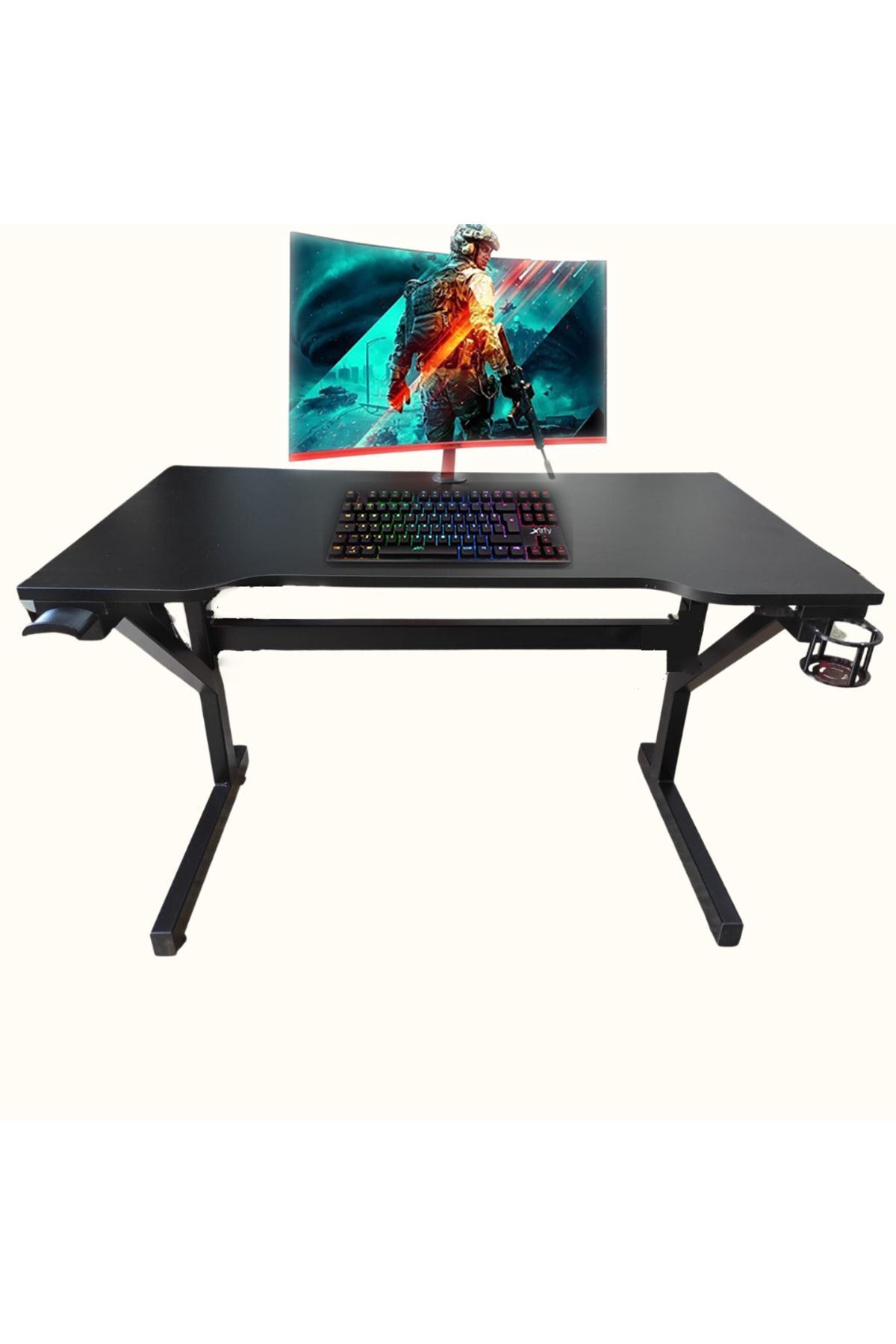 Rgb Ledli Kumandalı Oyuncu Masası 115x65x76