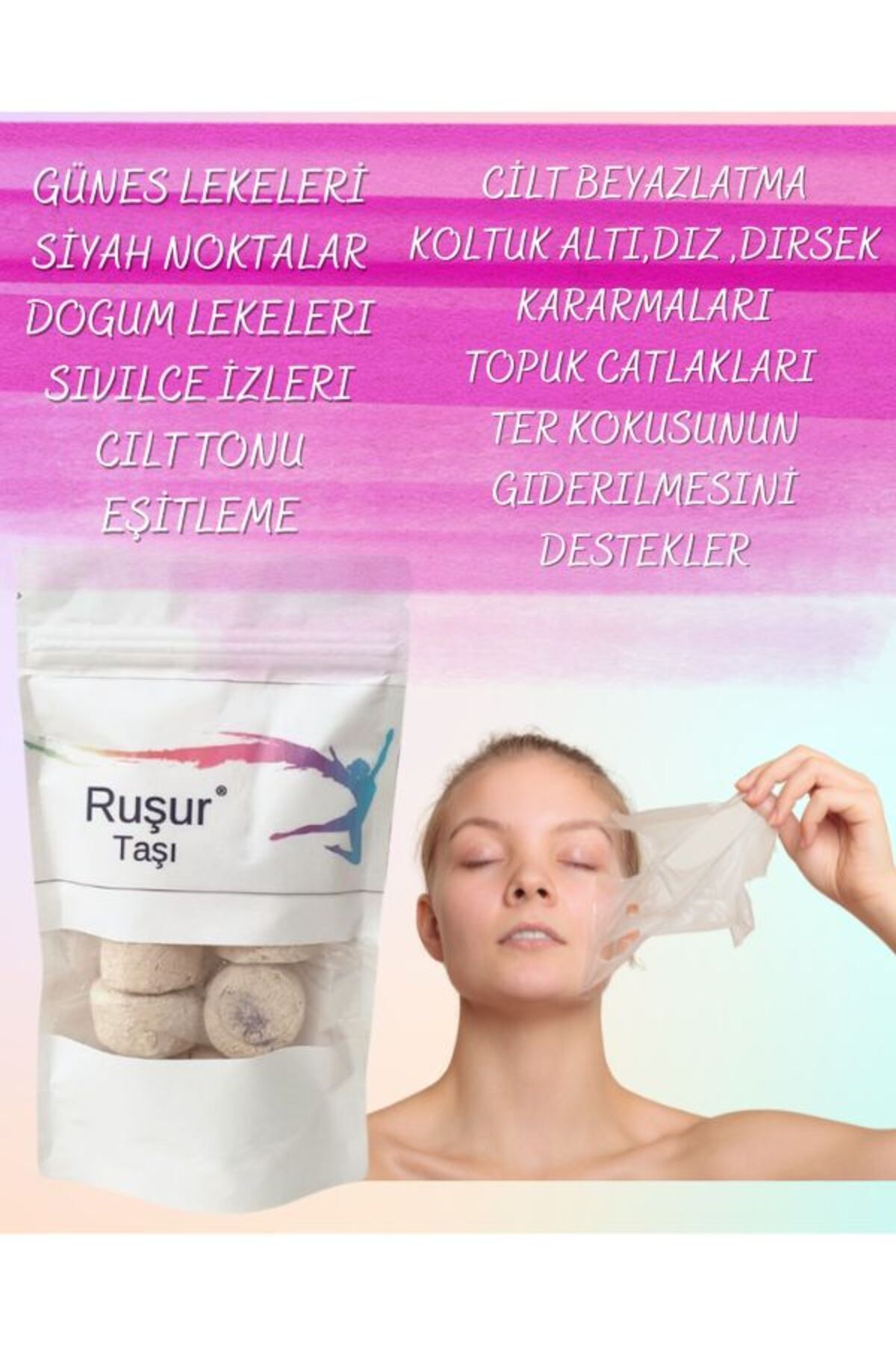 %100 Doğal Ruşur Taşı 12 Adet