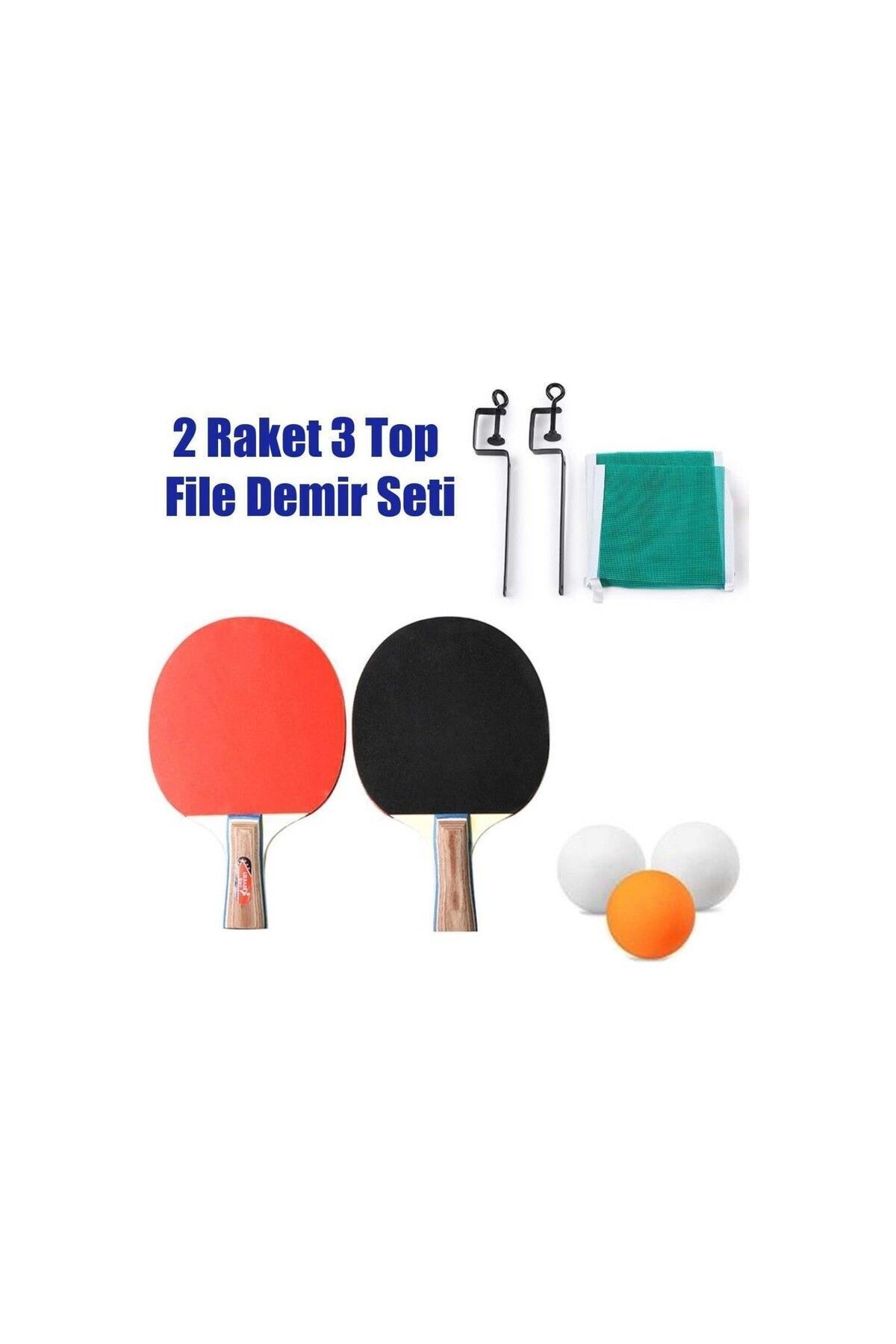 Masa Tenis Seti 2 Raket 3 Top Ve File