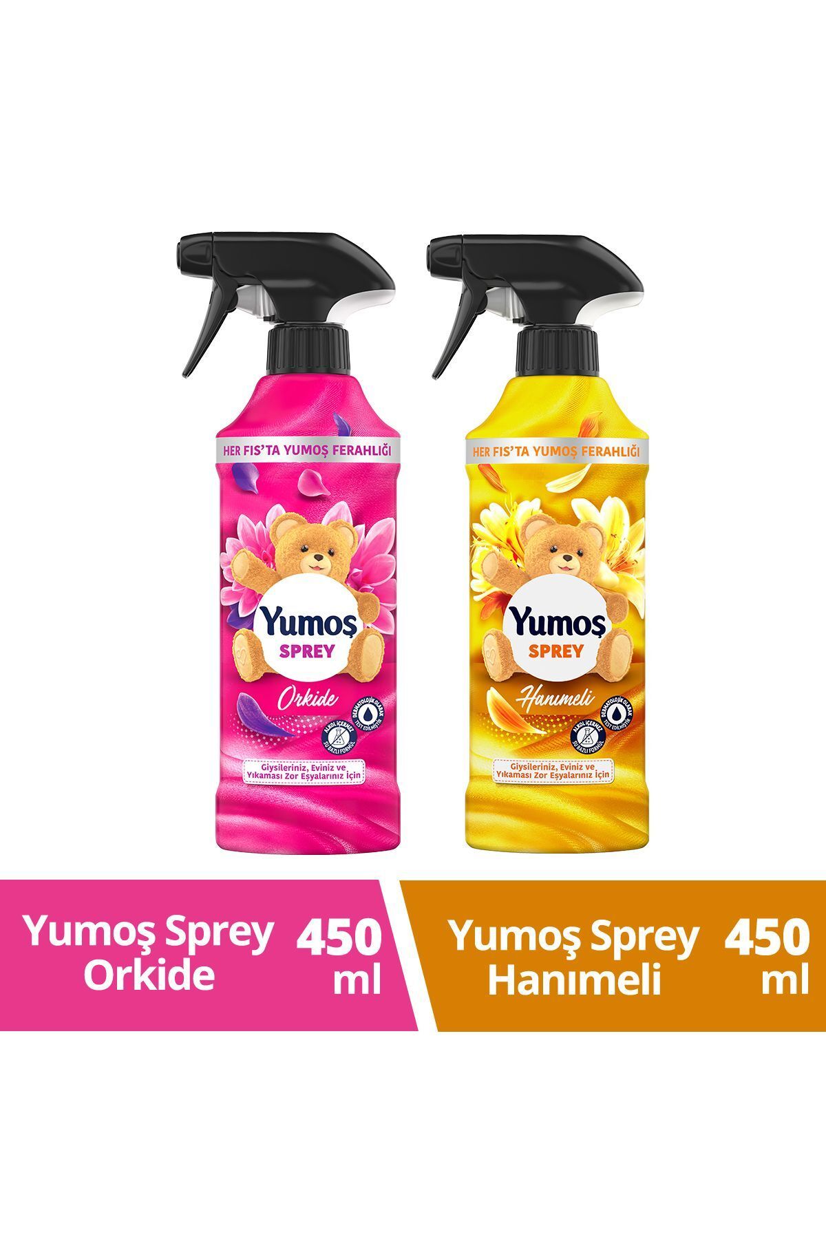 Sprey Yıkaması Zor Eşyalar Orkide 450 ml 1adet Sprey Yıkaması Zor Hanımeli 450 ml 1adet