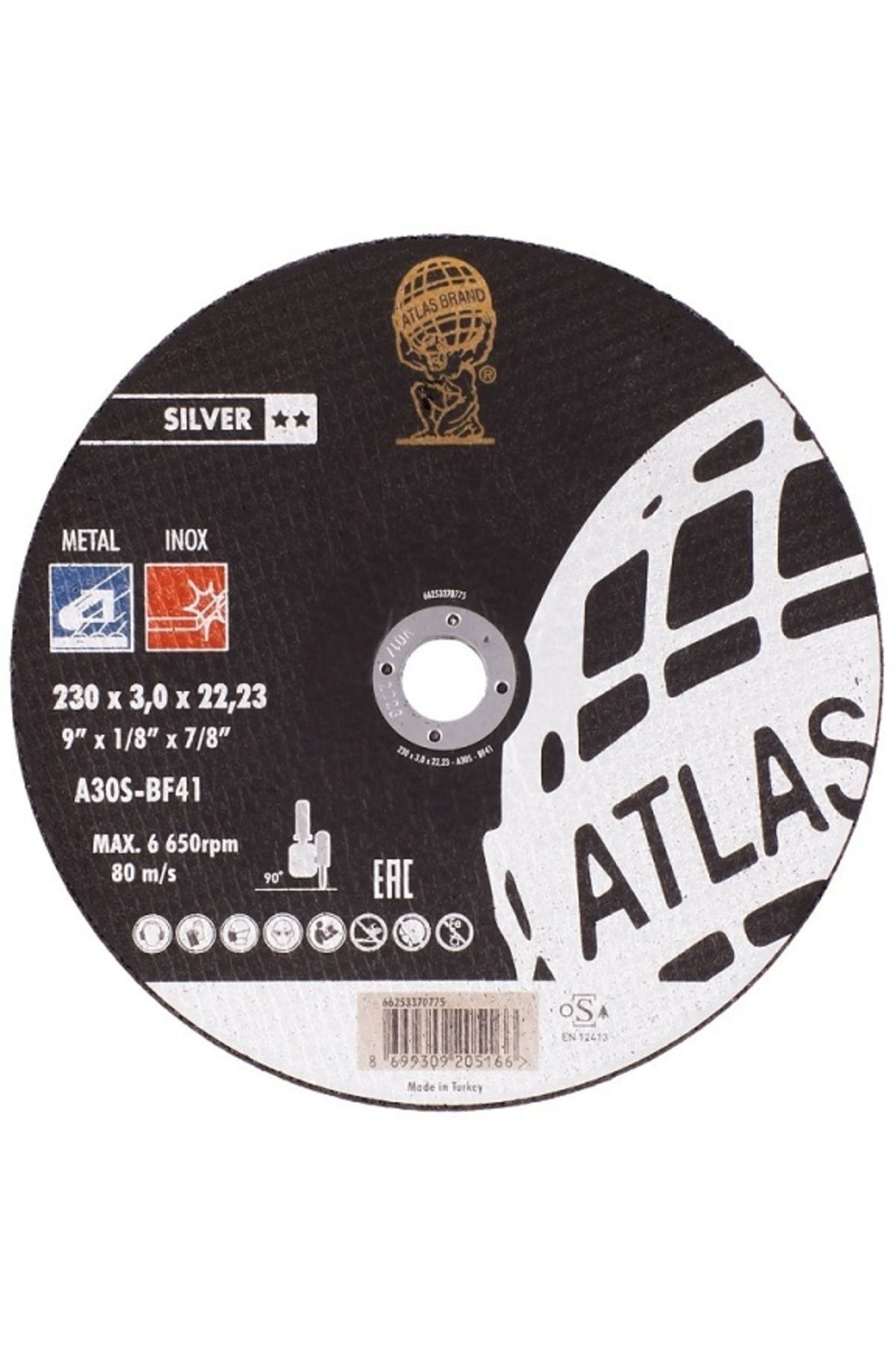 230mm Metal Kesici Taş Metal Demir Kesme Taşı 2adet