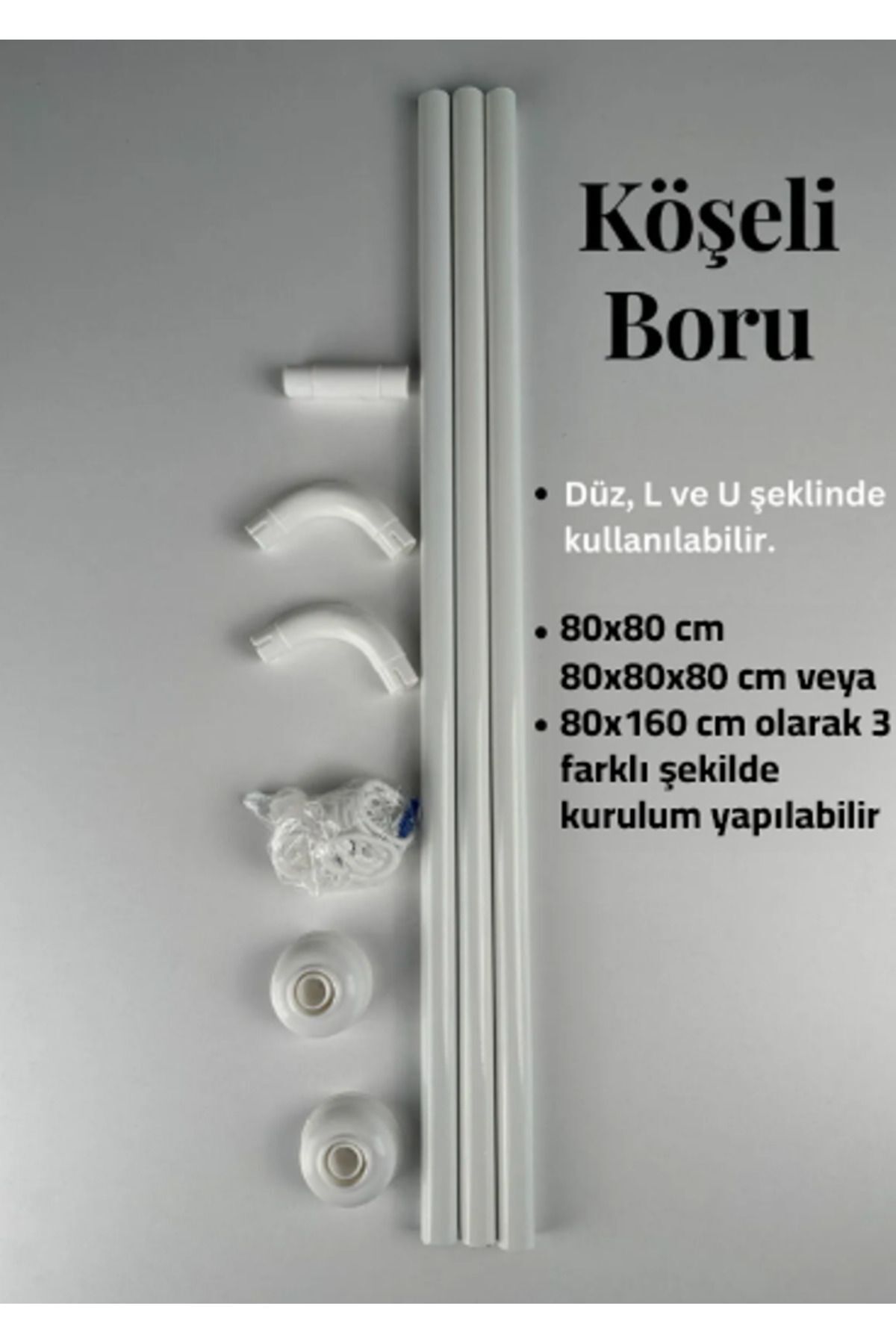 Köşeli Banyo Borusu L Duş Borusu
