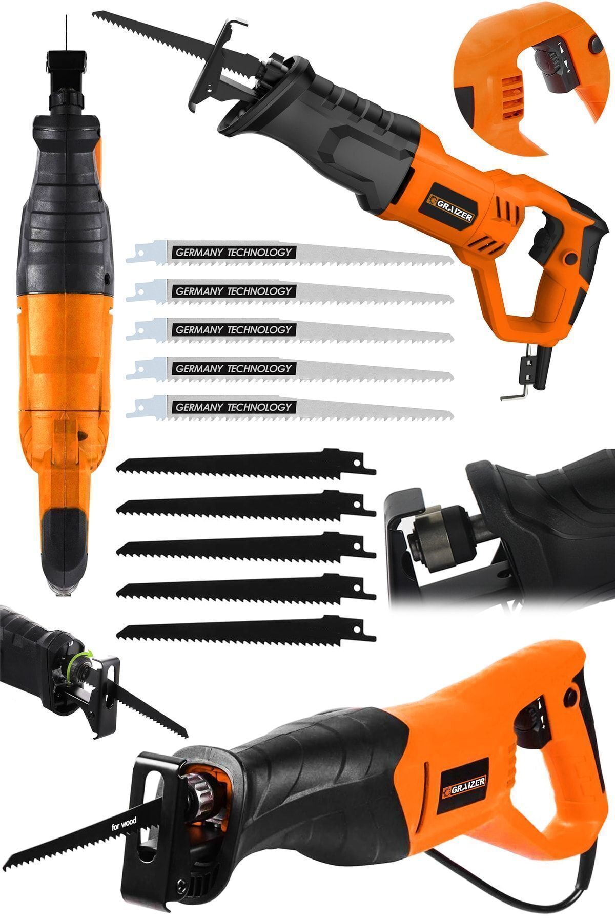 Alman X9010 Sjs Metal Şanzuman Tilki Kuyruğu Testere Metal Ahsap Kemik Kesme Makinesi 10 Adet Bicak